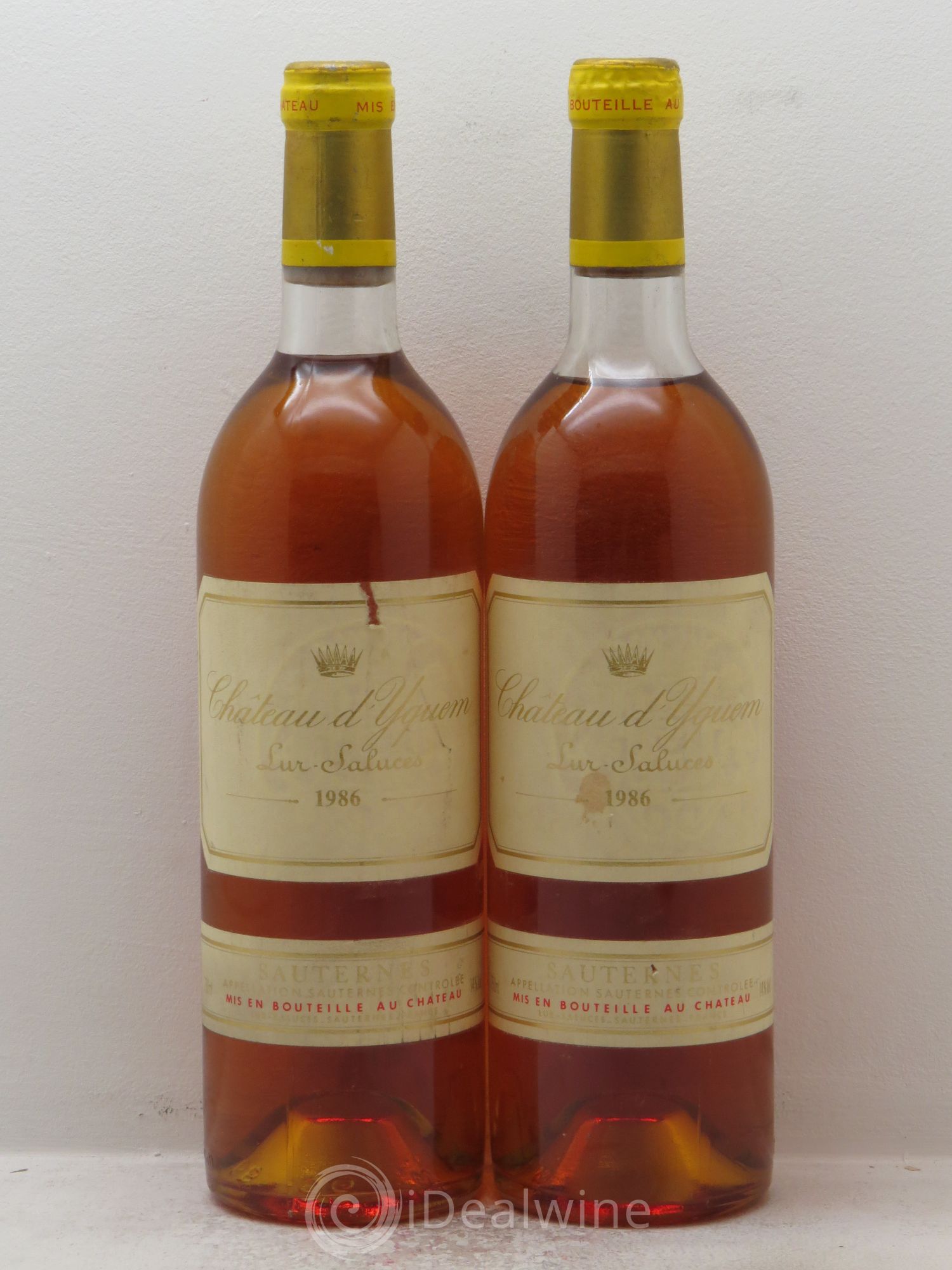 Château d' Yquem 1er Cru Classé Supérieur 1986 - Lotto di 2 bottiglie - 0