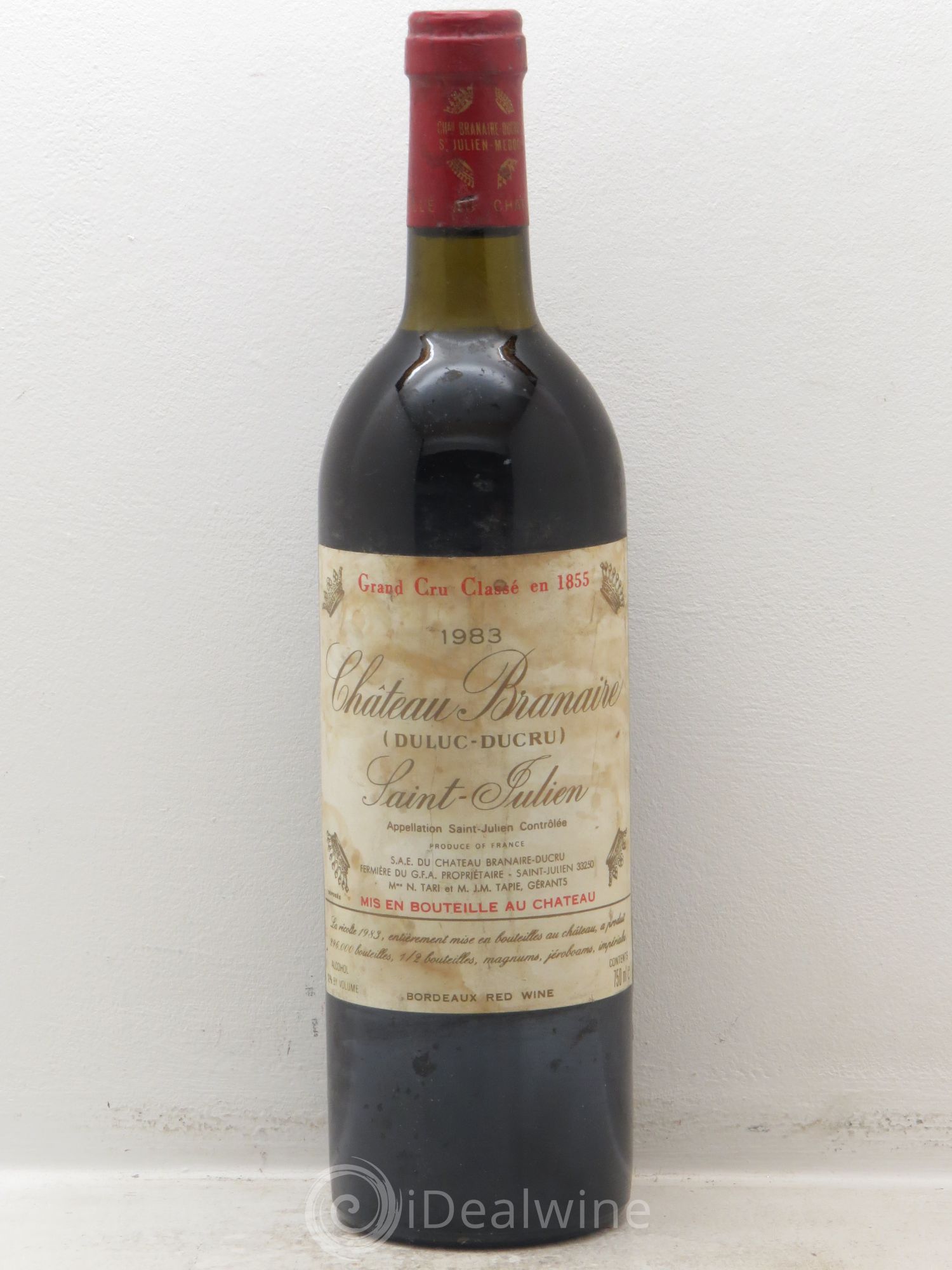 Château Branaire Ducru 4ème Grand Cru Classé 1983 - Lot de 1 bouteille - 0