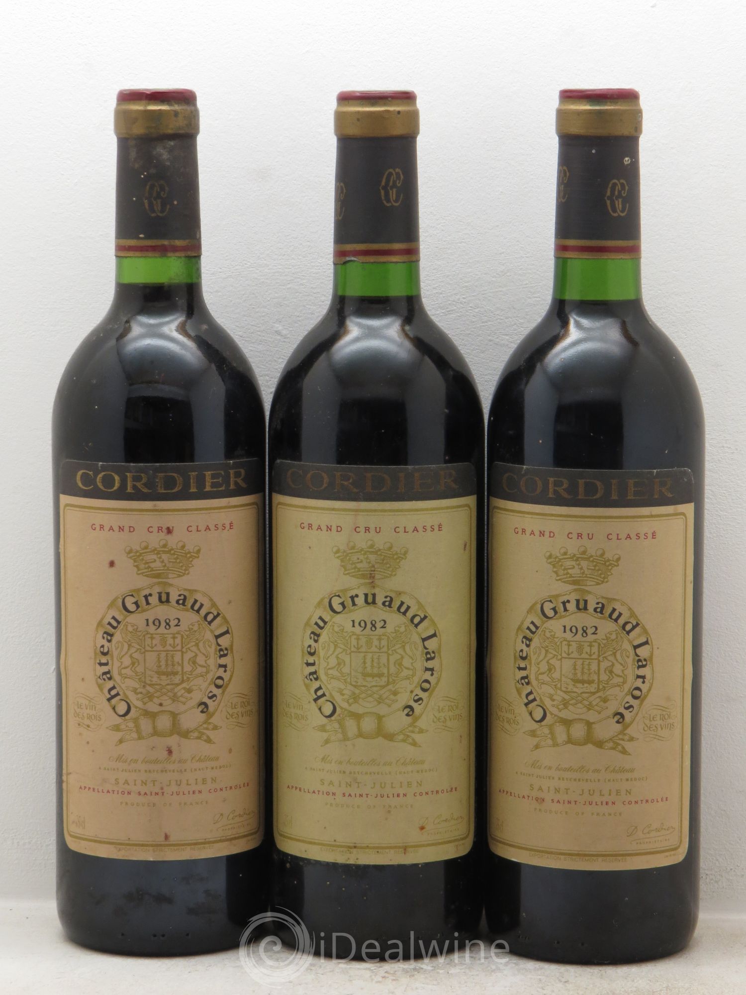 Château Gruaud Larose 2ème Grand Cru Classé 1982 - Lot de 3 bouteilles - 0