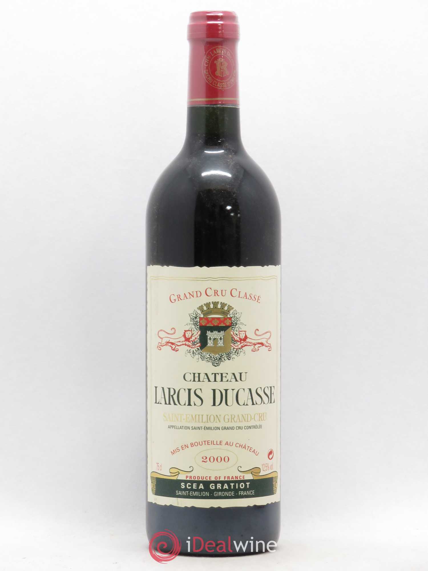 Château Larcis Ducasse 1er Grand Cru Classé B 2000 - Lot de 1 bouteille - 0