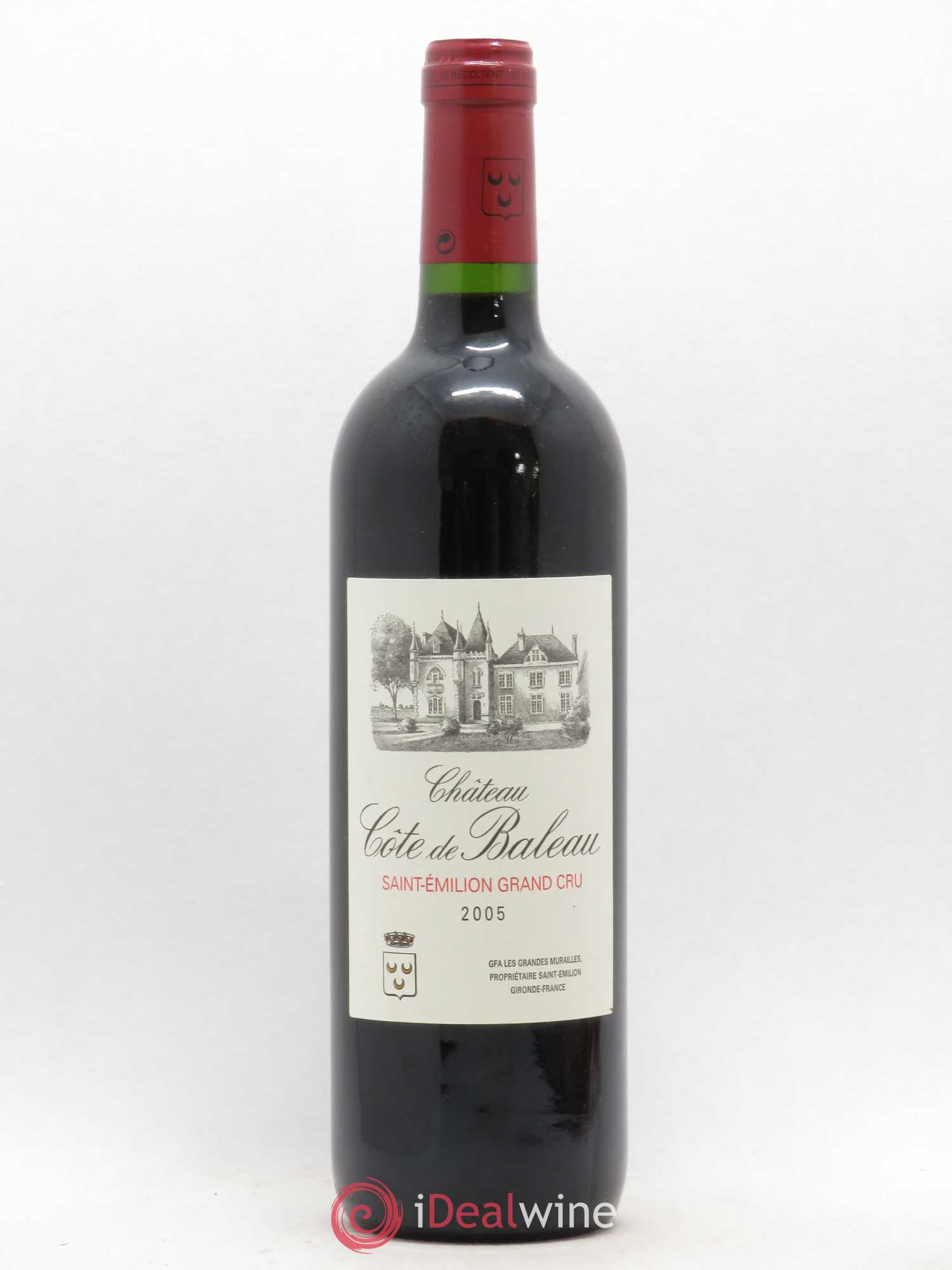 Château Côte de Baleau Grand Cru Classé 2005 - Lot de 1 bouteille - 0