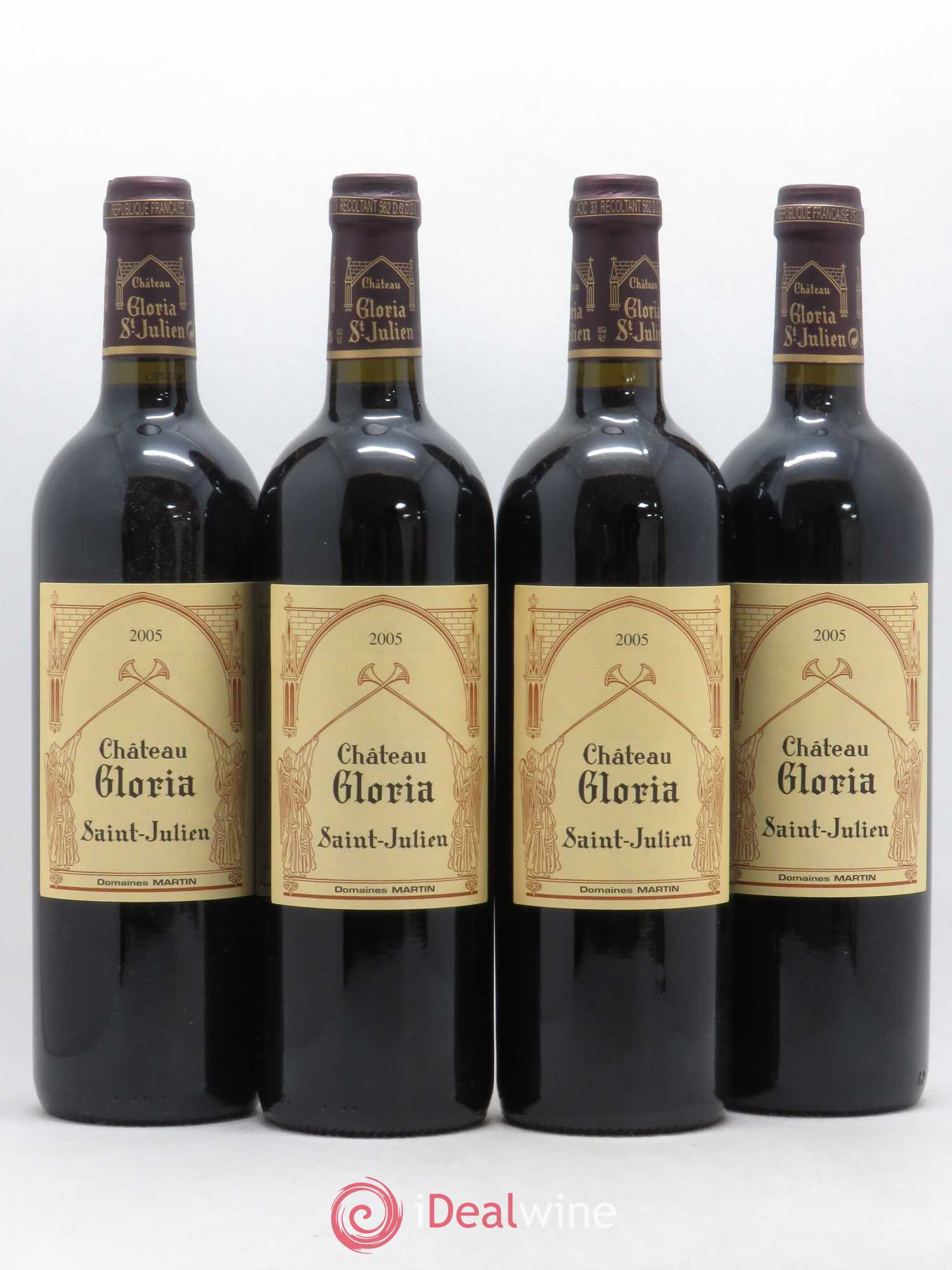 Château Gloria 2005 - Lot de 4 bouteilles - 0