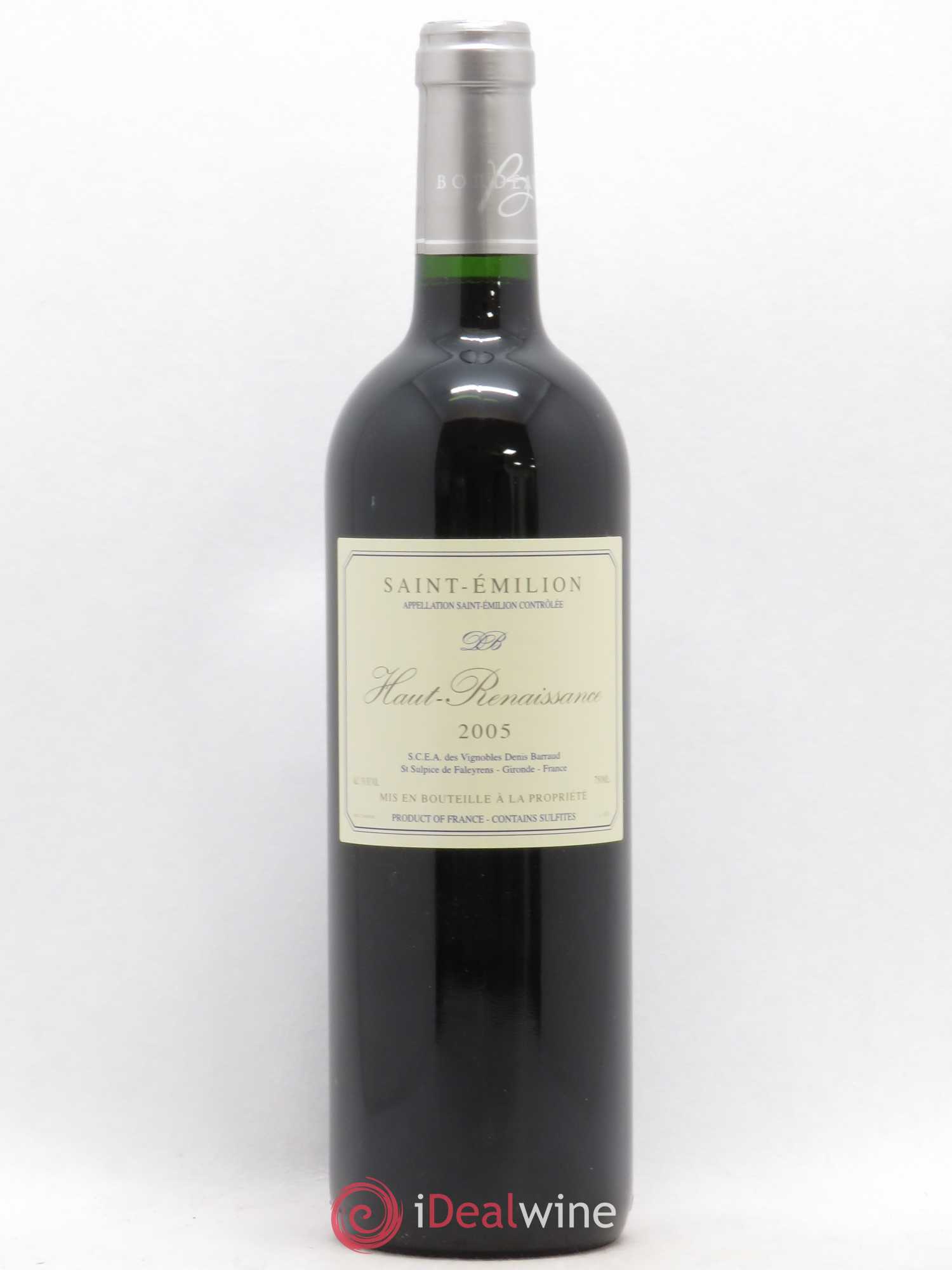 Saint-Émilion Château Haut-Renaissance (sans prix de réserve) 2005 - Posten von 1 Flasche - 0