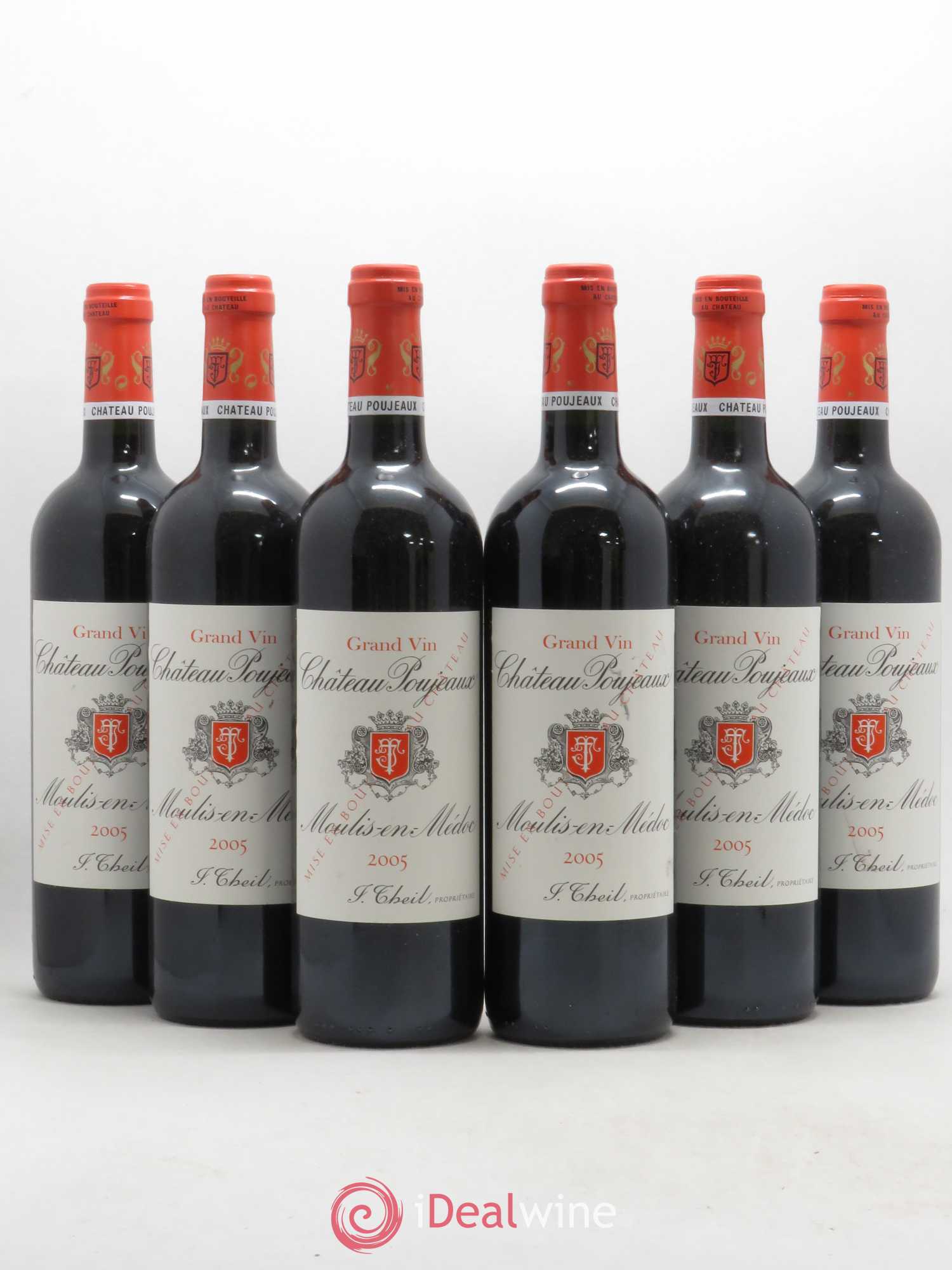 Château Poujeaux 2005 - Lot de 6 bouteilles - 0