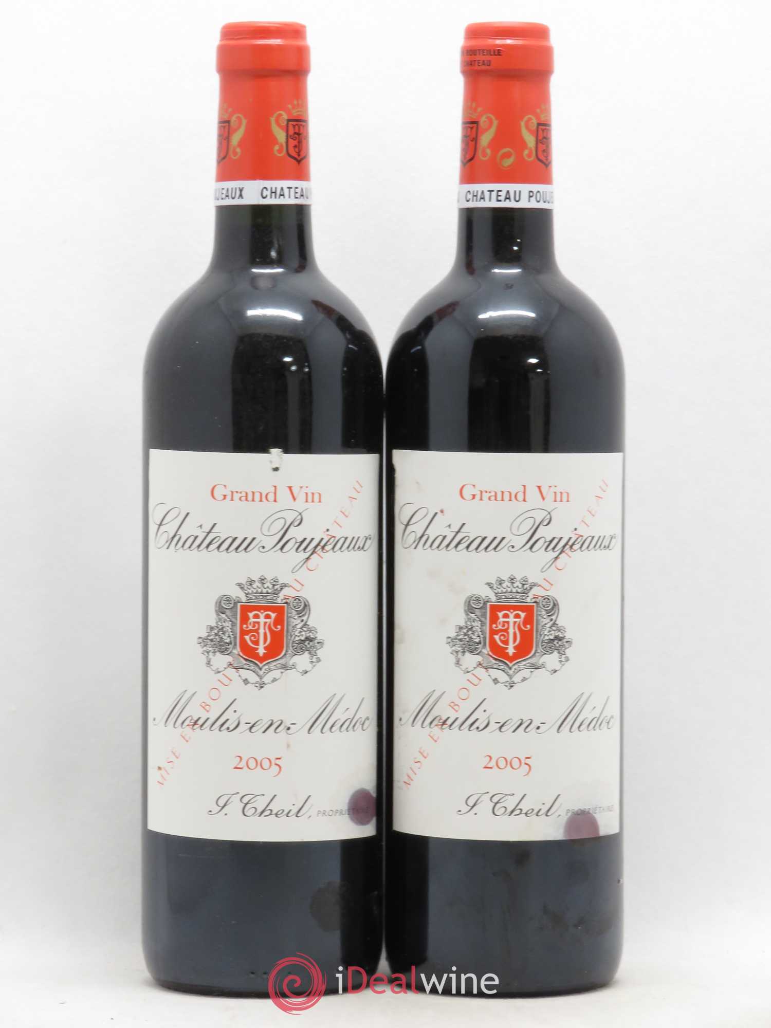 Château Poujeaux 2005 - Lot de 2 bouteilles - 0