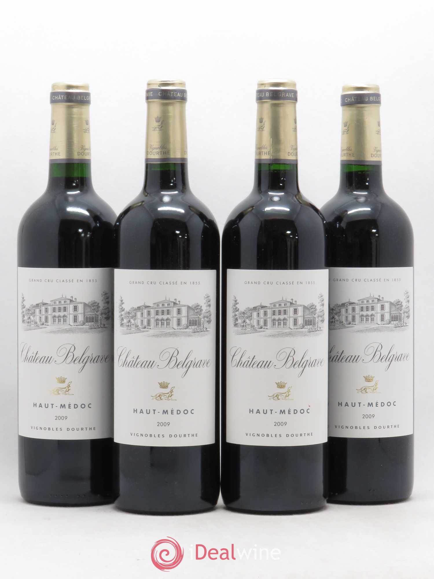 Château Belgrave 5ème Grand Cru Classé 2009 - Lot de 4 bouteilles - 0