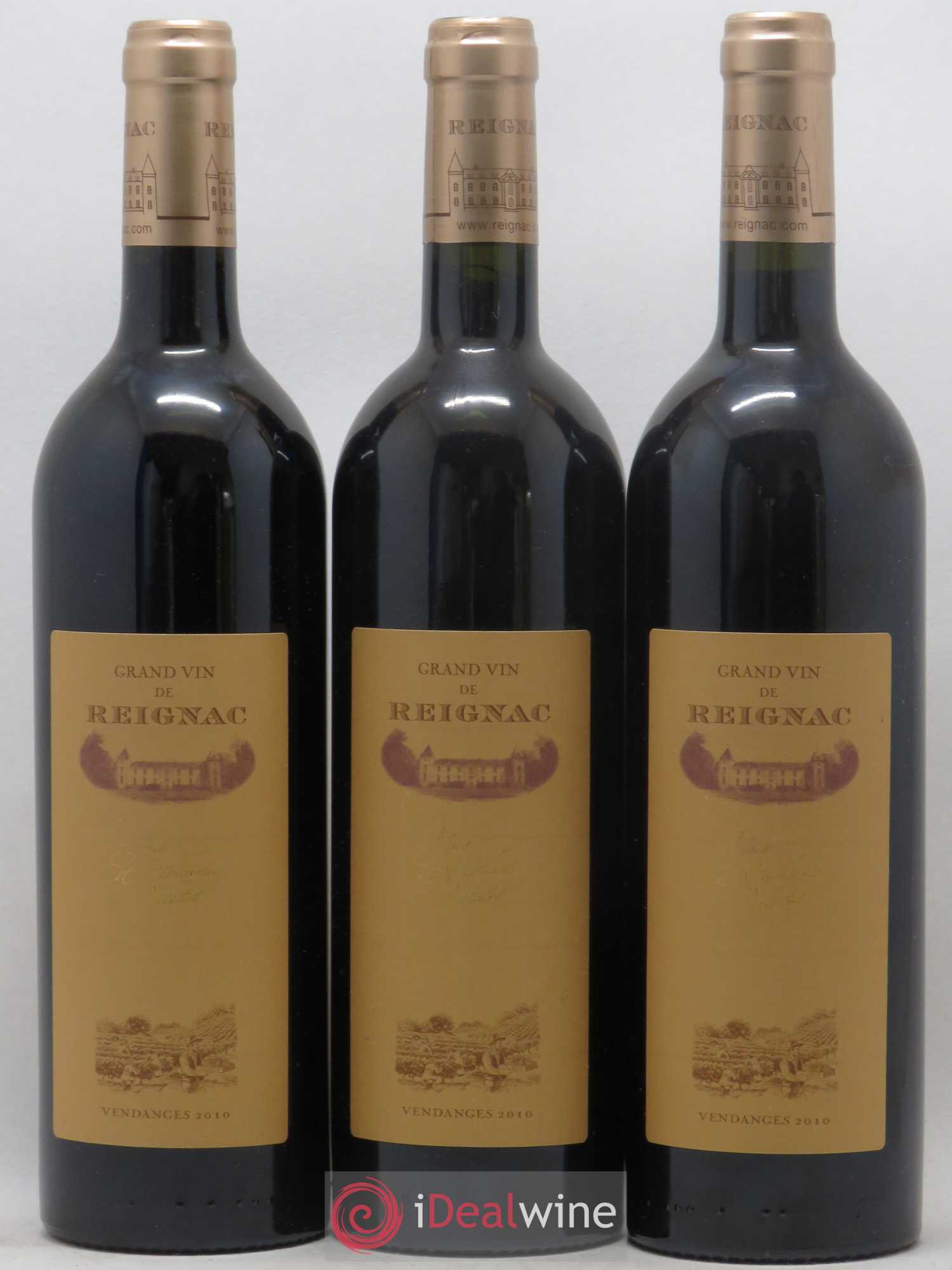 Grand vin de Reignac 2010 - Lot de 3 bouteilles - 0