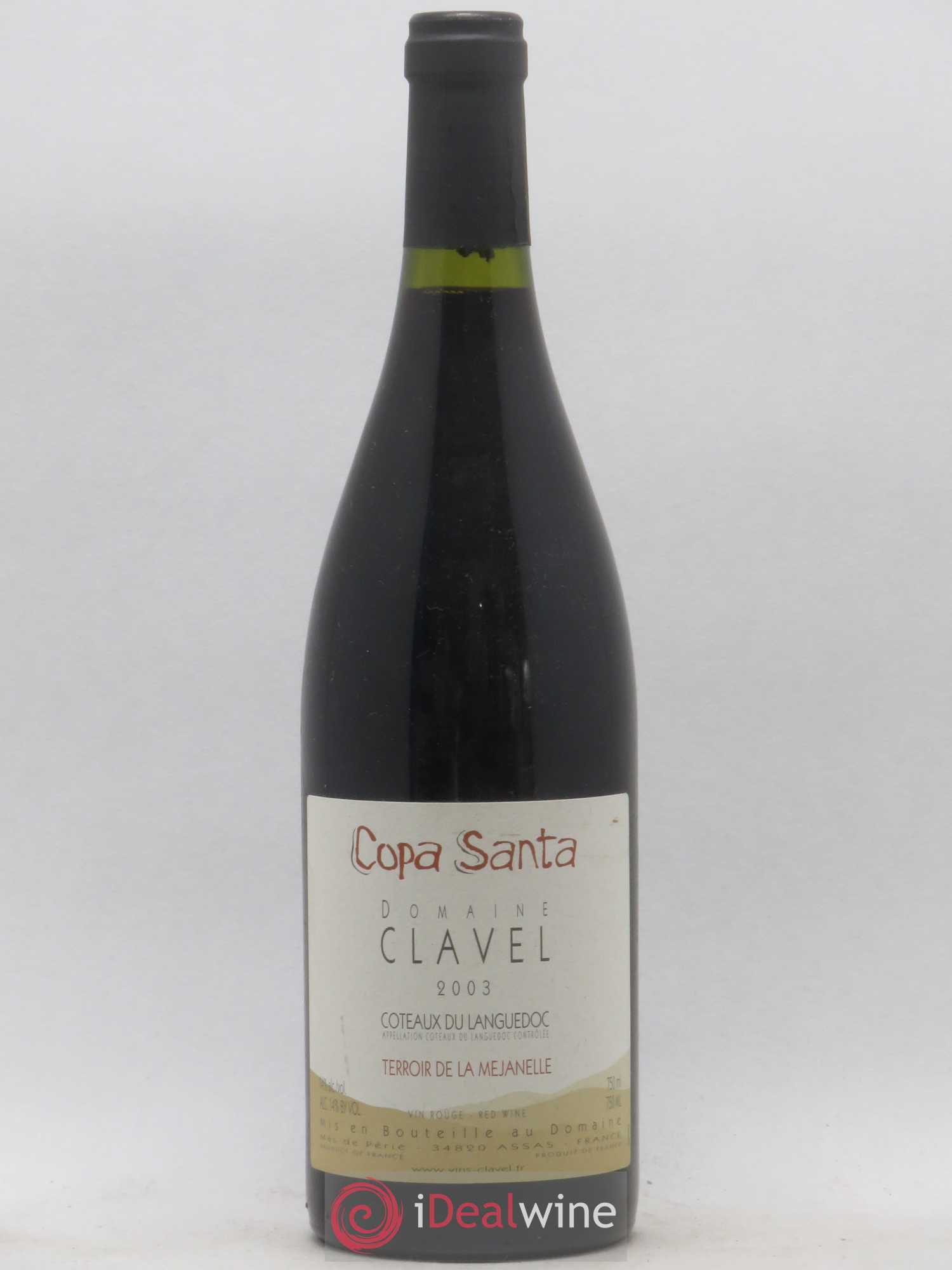 Coteaux du Languedoc Clavel La Copa Santa Mejanelle 2003 - Posten von 1 Flasche - 0