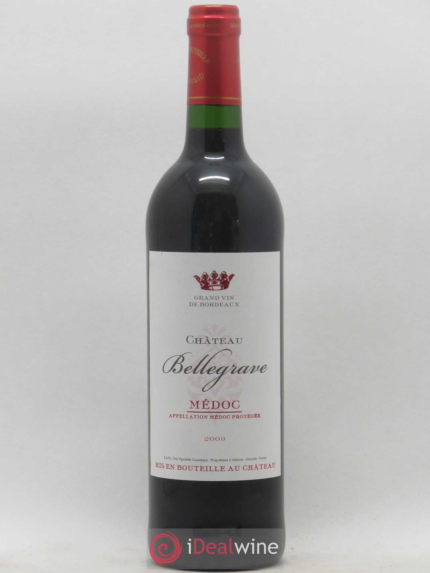 Médoc Château Bellegrave (sans prix de réserve) 2009 - Posten von 1 Flasche - 0