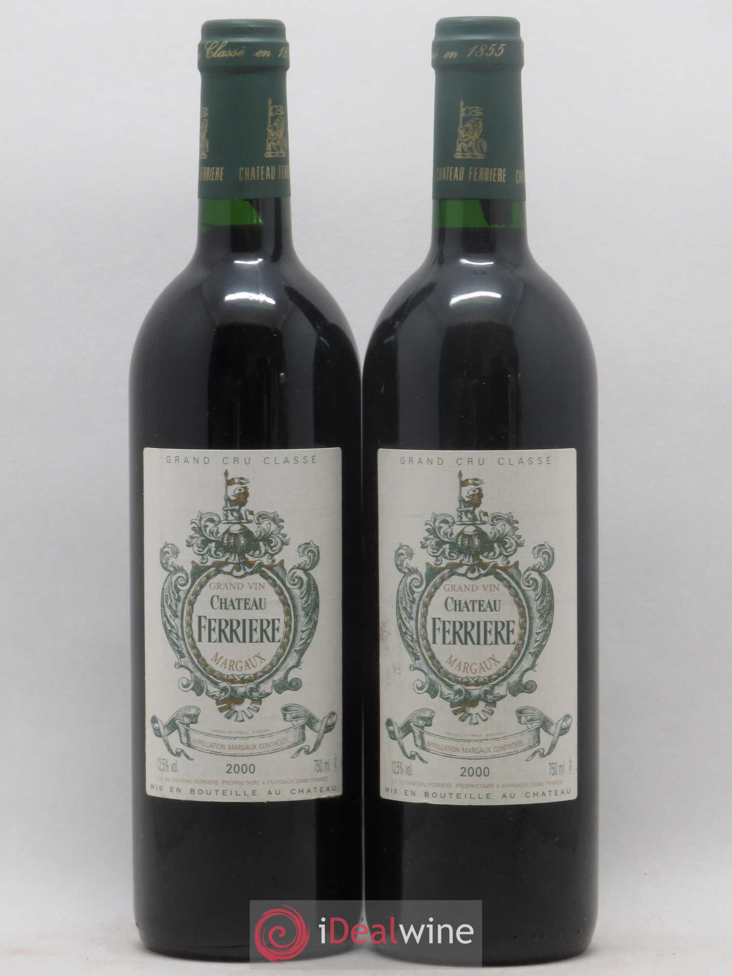 Château Ferrière 3ème Grand Cru Classé 2000 - Lot de 2 bouteilles - 0