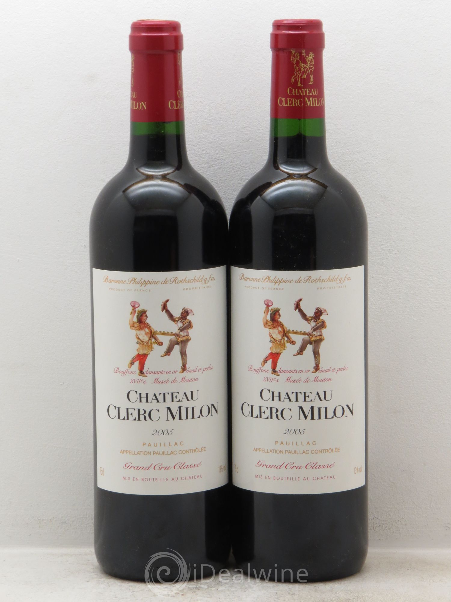Château Clerc Milon 5ème Grand Cru Classé 2005 - Lot de 2 bouteilles - 0