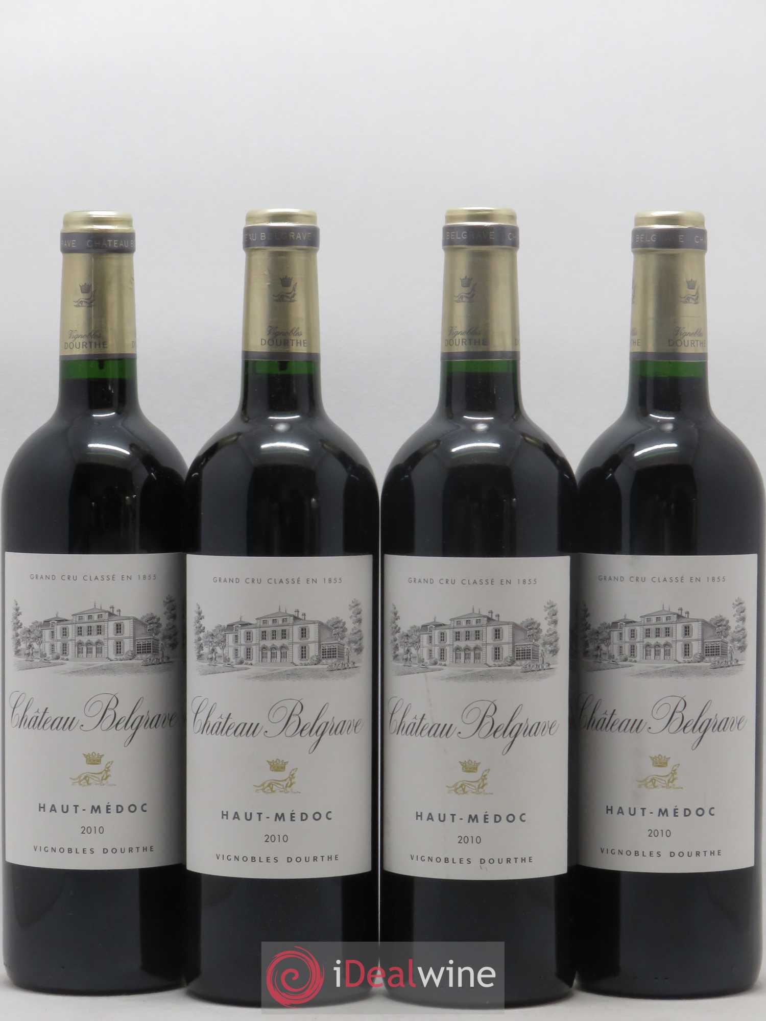 Château Belgrave 5ème Grand Cru Classé 2010 - Lot de 4 bouteilles - 0