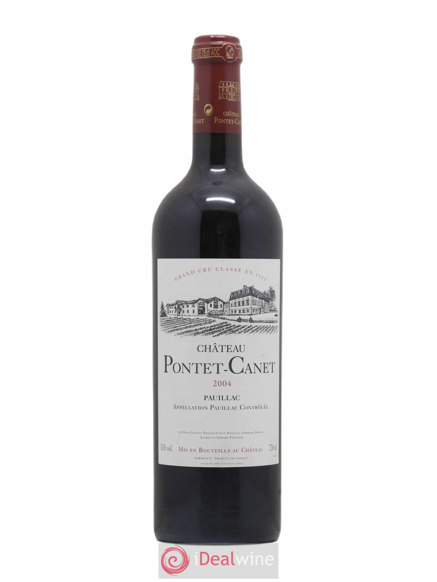 Château Pontet Canet 5ème Grand Cru Classé 2004 - Lot de 1 bouteille - 0