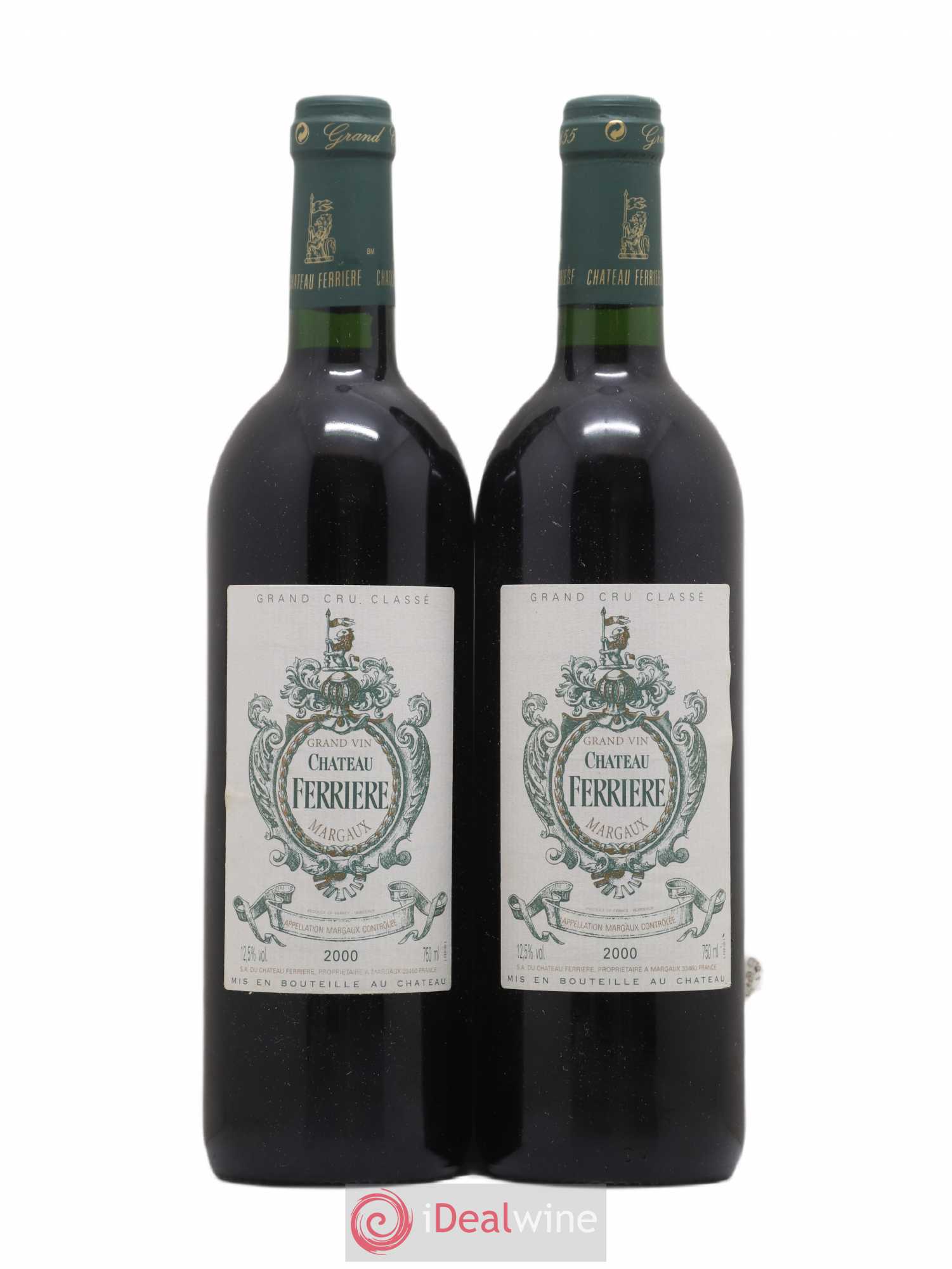 Château Ferrière 3ème Grand Cru Classé 2000 - Lot de 2 bouteilles - 0