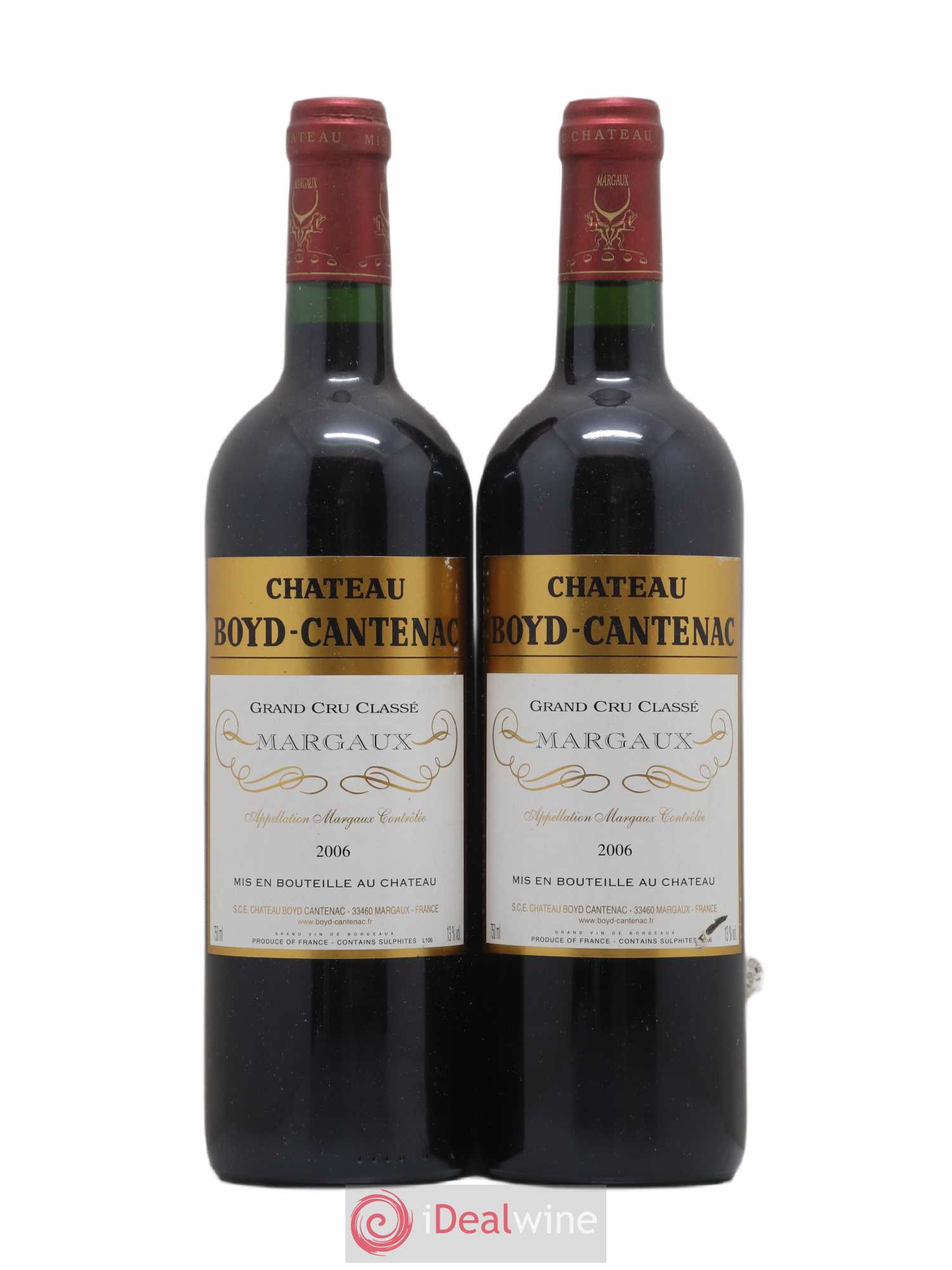 Château Boyd Cantenac 3ème Grand Cru Classé 2006 - Lotto di 2 bottiglie - 0
