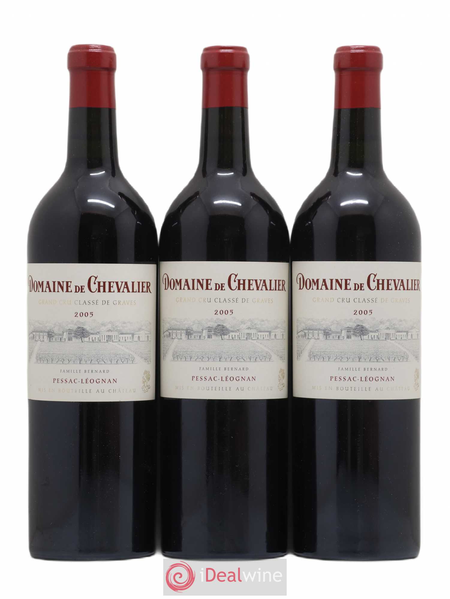 Domaine de Chevalier Cru Classé de Graves 2005 - Lot de 3 bouteilles - 0