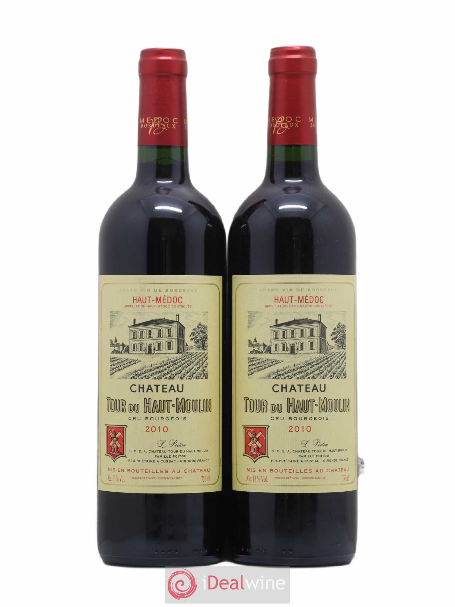 Château Tour du Haut Moulin Cru Bourgeois 2010 - Lot de 2 bouteilles - 0