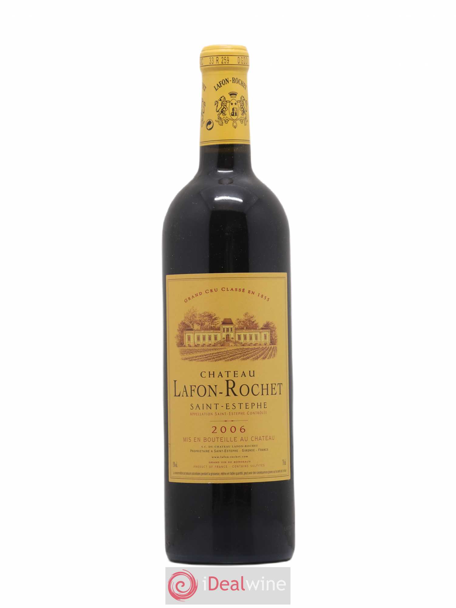 Château Lafon Rochet 4ème Grand Cru Classé 2006 - Lot de 1 bouteille - 0