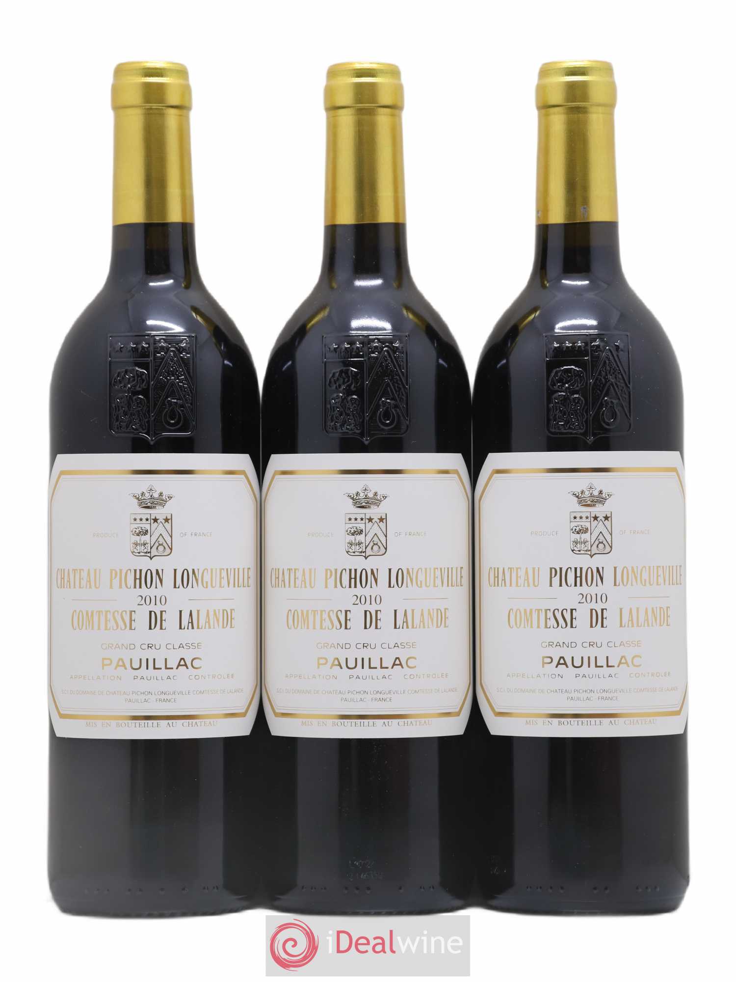 Château Pichon Longueville Comtesse de Lalande 2ème Grand Cru Classé 2010 - Lot de 3 bouteilles - 0