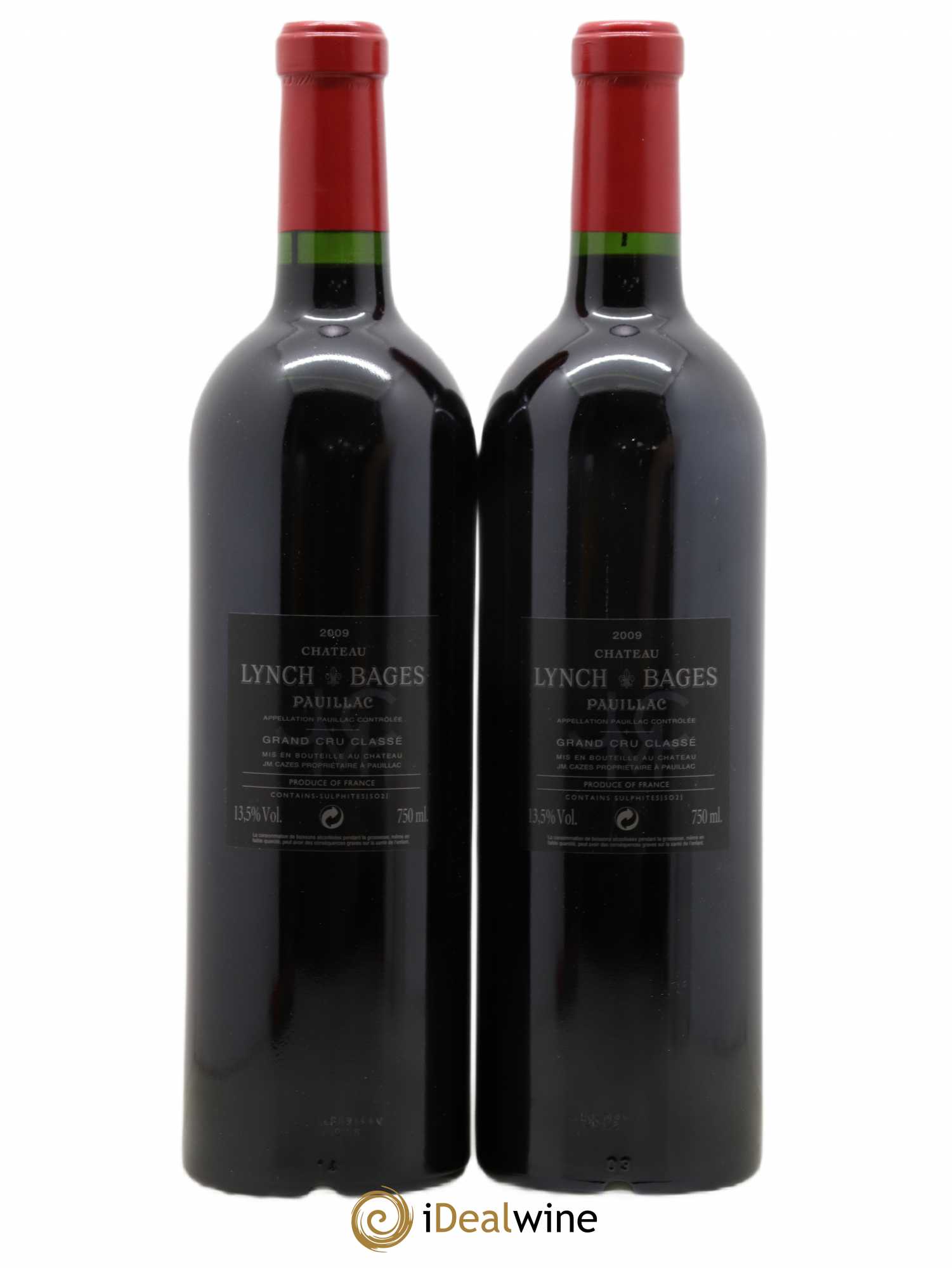 Château Lynch Bages 5ème Grand Cru Classé 2009 - Lot de 2 bouteilles - 1