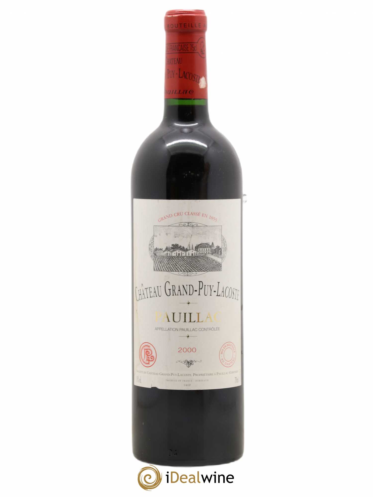 Château Grand Puy Lacoste 5ème Grand Cru Classé 2000 - Lot de 1 bouteille - 0
