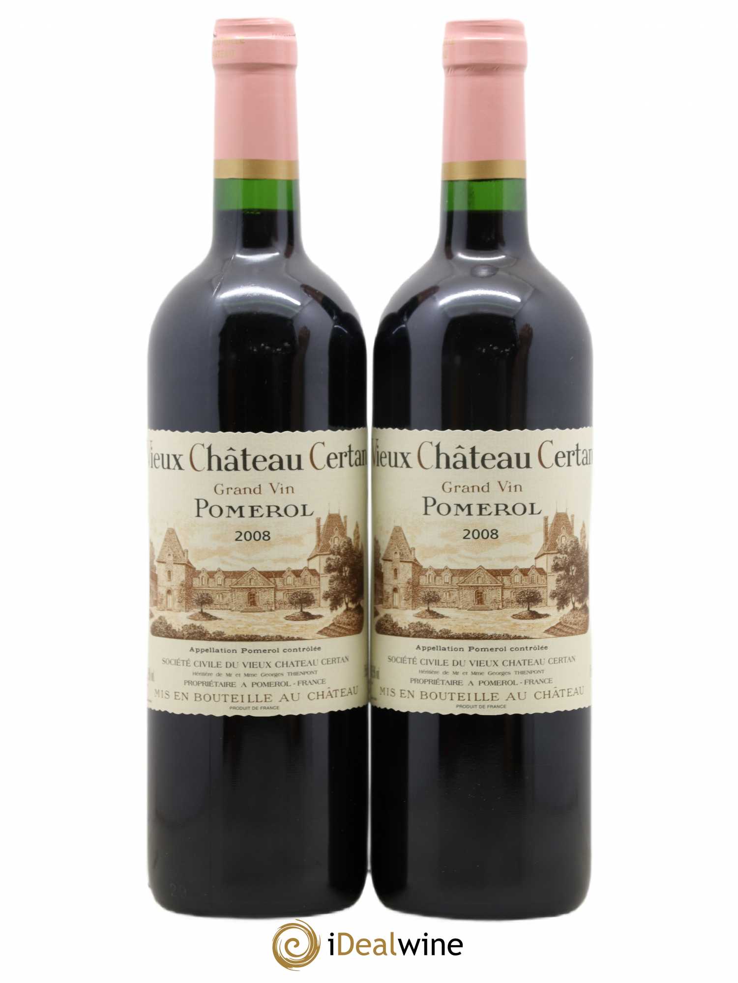 Vieux Château Certan 2008 - Lot de 2 bouteilles - 0