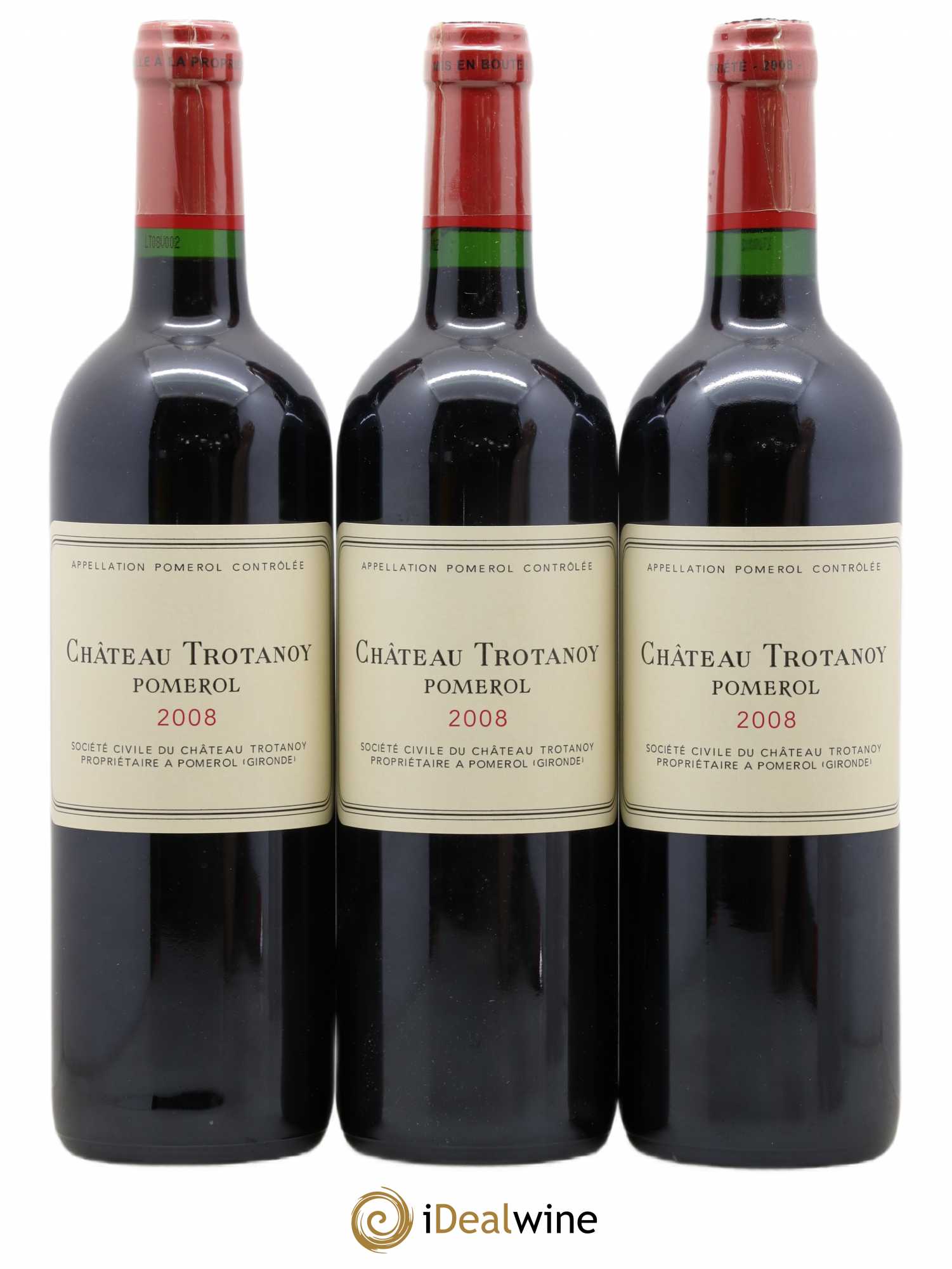 Château Trotanoy 2008 - Lot de 3 bouteilles - 0