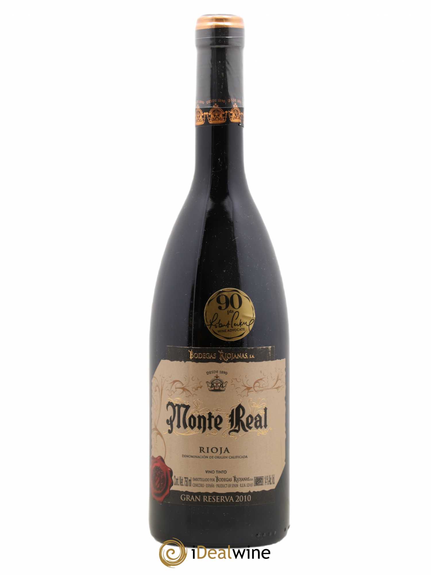 Rioja DOCA Bodegas Riojanas Monte Real Gran Reserva (no reserve) 2010 - Lot of 1 bottle - 0