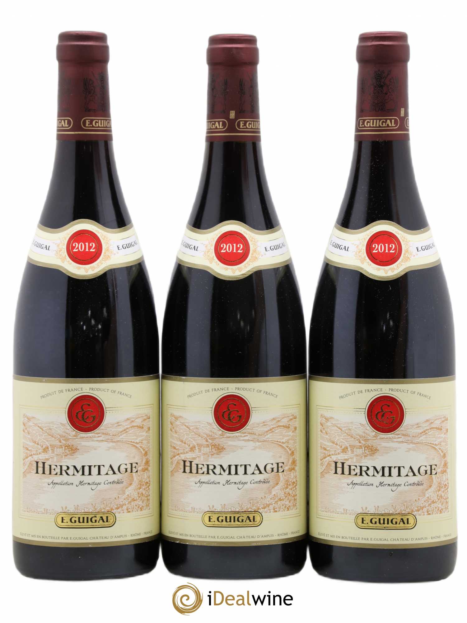 Hermitage Guigal 2012 - Lot de 3 bouteilles - 0