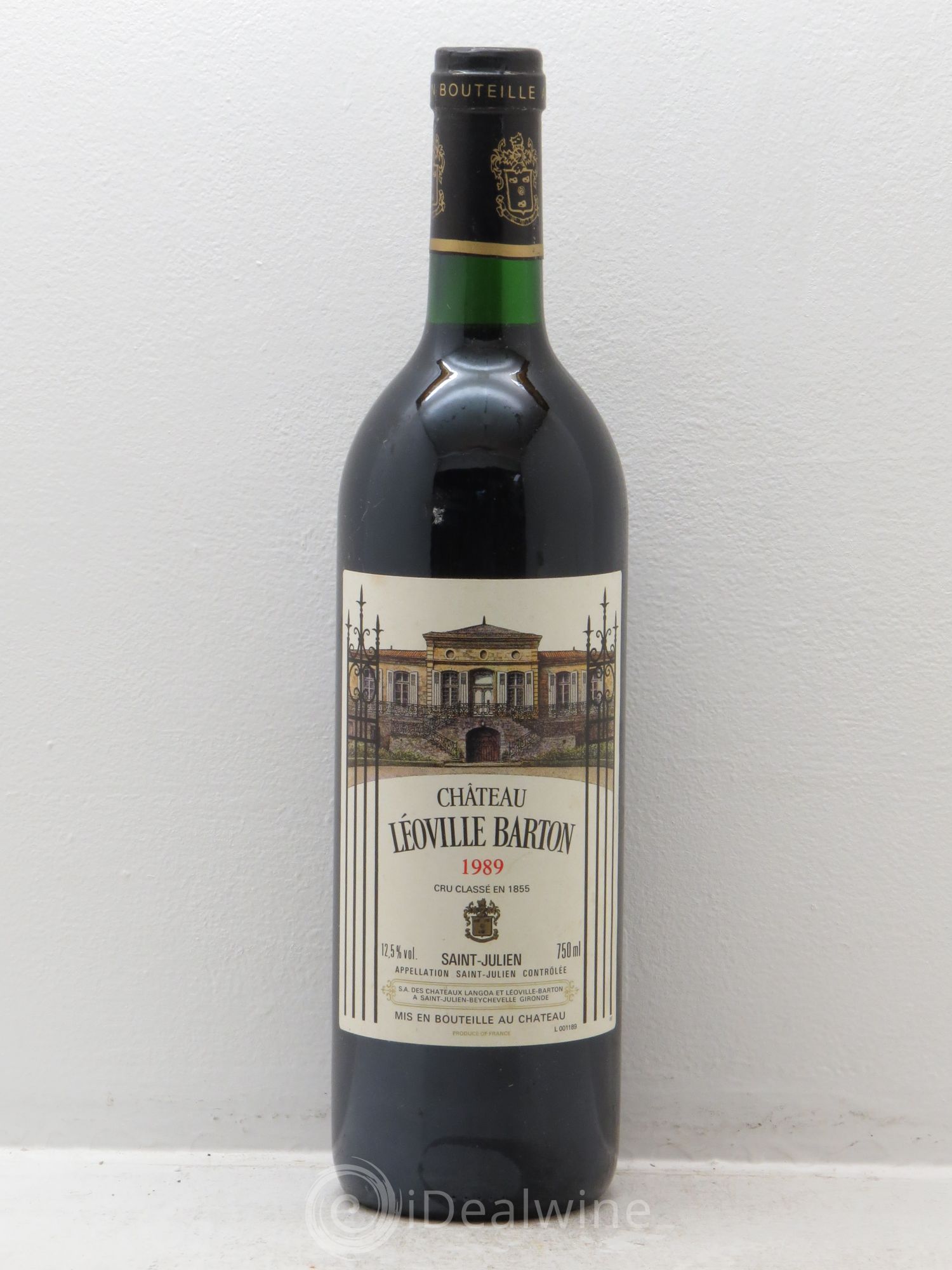 Château Léoville Barton 2ème Grand Cru Classé 1989 - Lot de 1 bouteille - 0