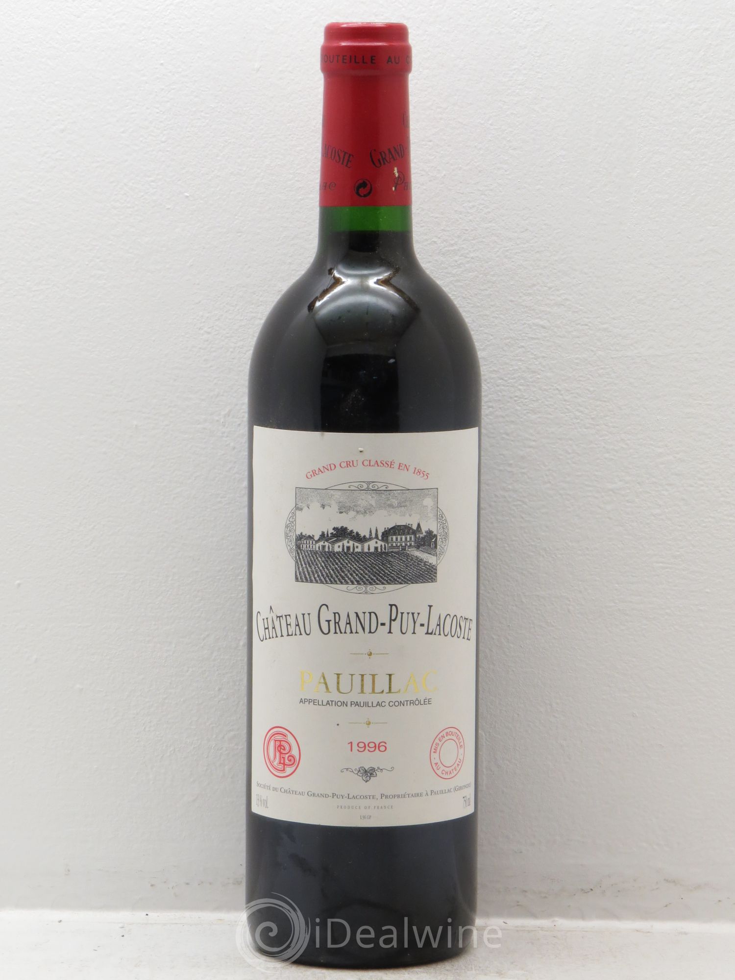 Château Grand Puy Lacoste 5ème Grand Cru Classé 1996 - Lot de 1 bouteille - 0