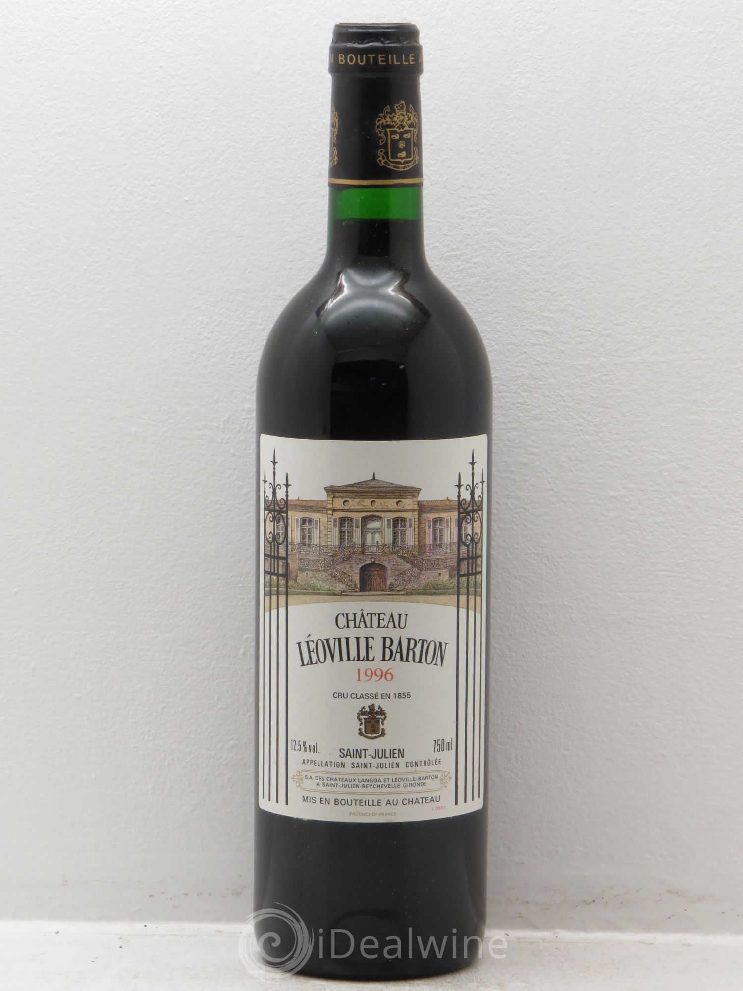 Château Léoville Barton 2ème Grand Cru Classé 1996 - Lot de 1 bouteille - 0