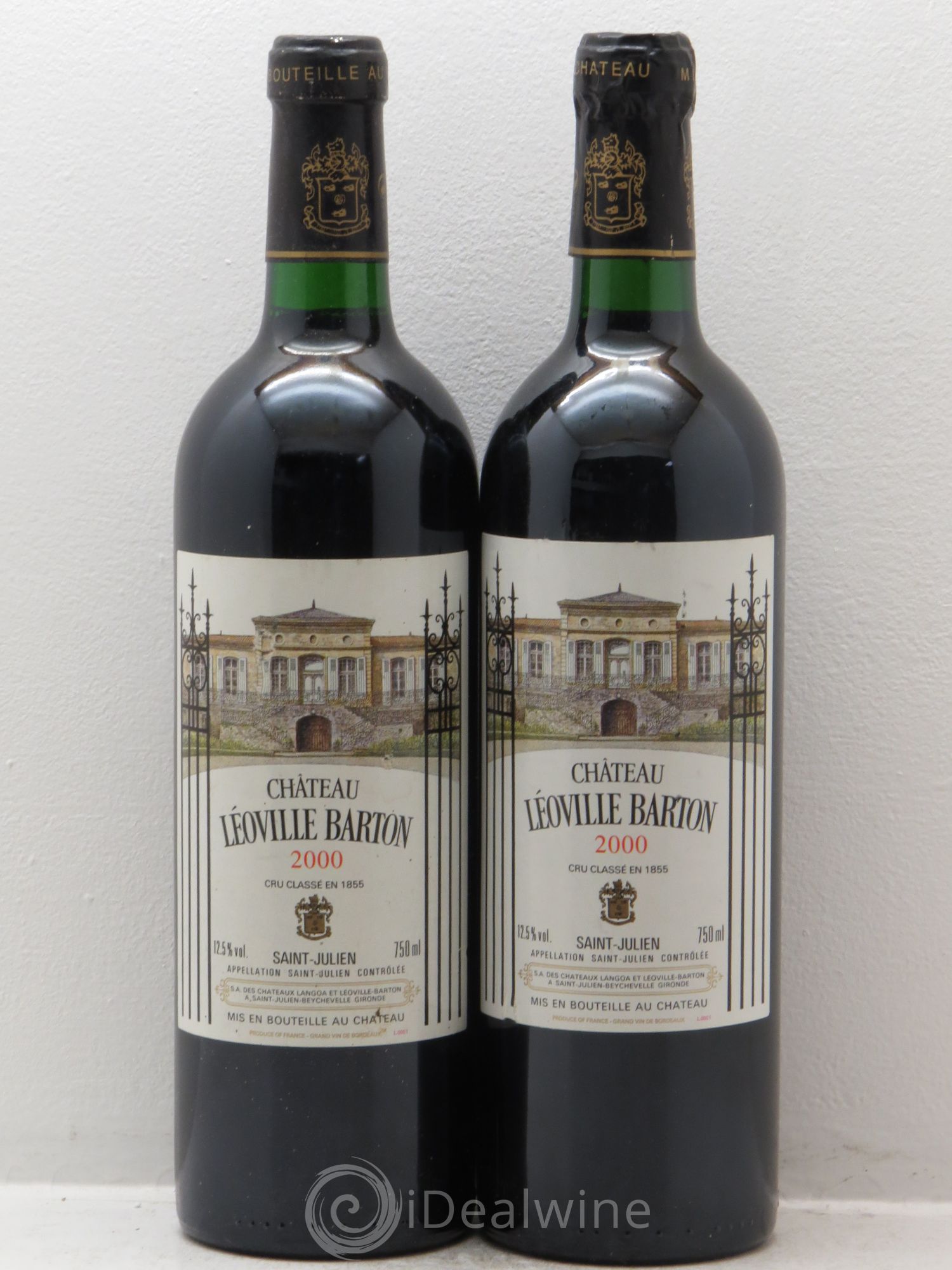 Château Léoville Barton 2ème Grand Cru Classé 2000 - Lot de 2 bouteilles - 0