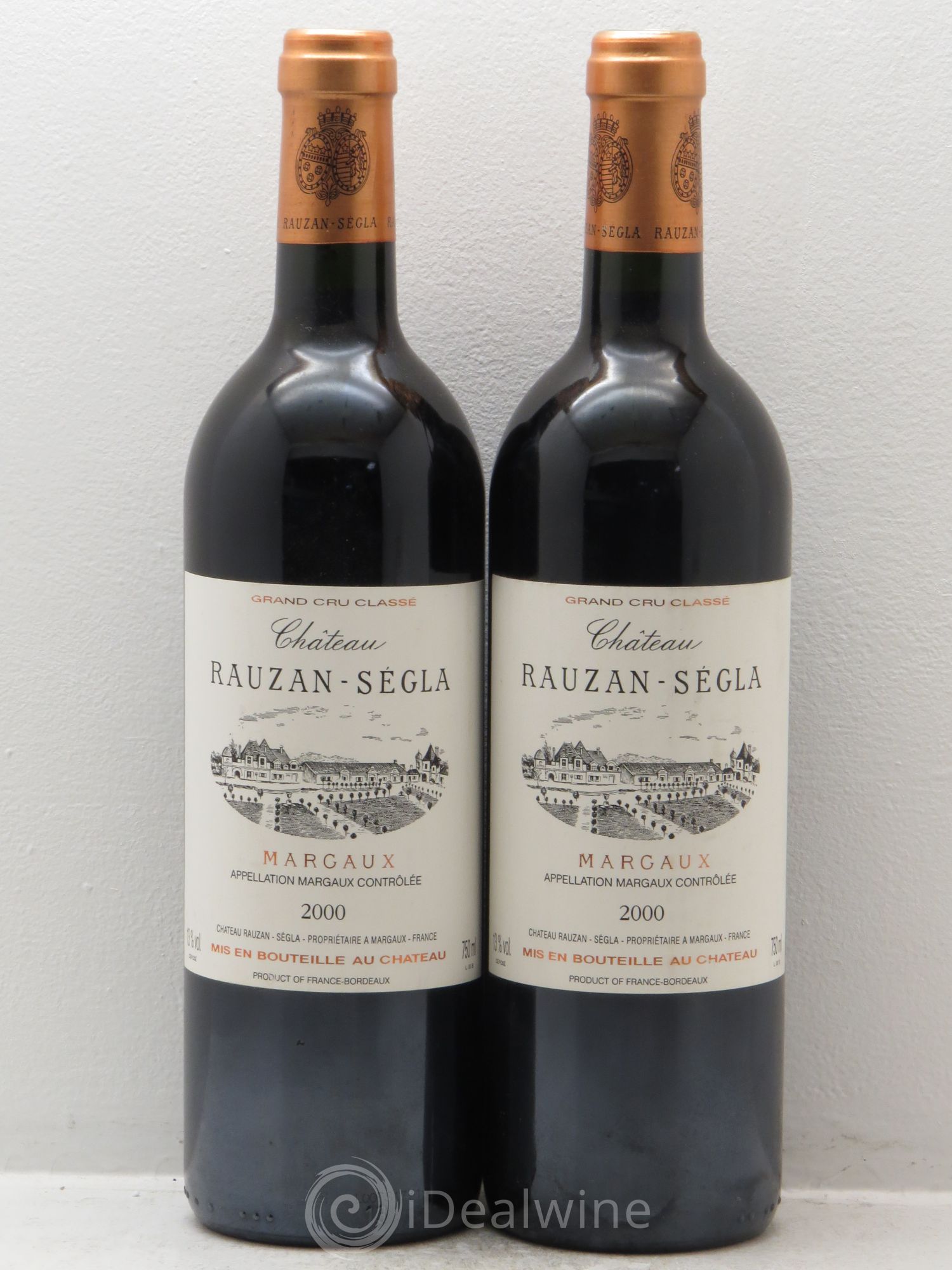 Château Rauzan Ségla Grand Cru Classé 2000 - Lot de 2 bouteilles - 0