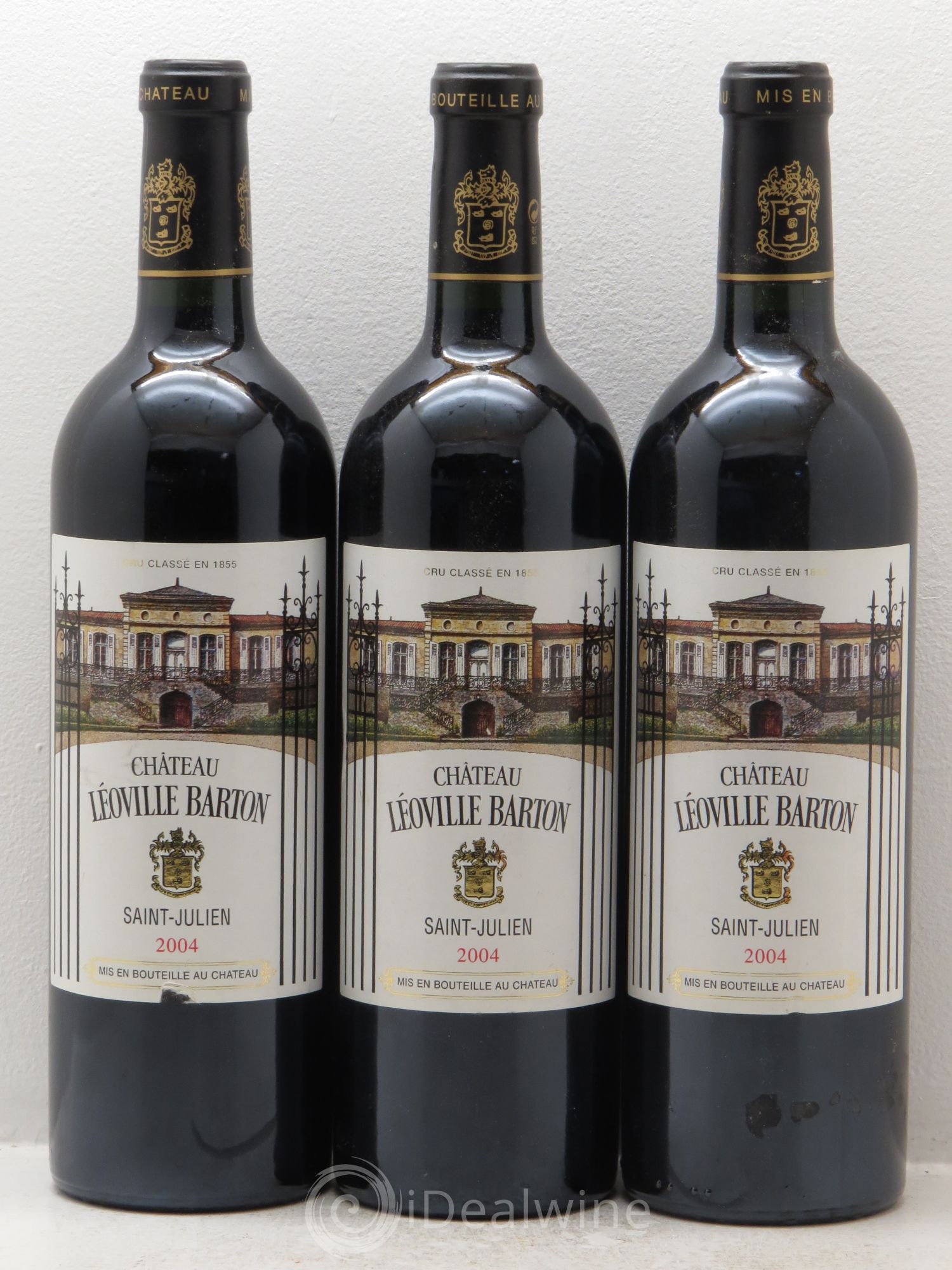 Château Léoville Barton 2ème Grand Cru Classé 2004 - Lot de 3 bouteilles - 0