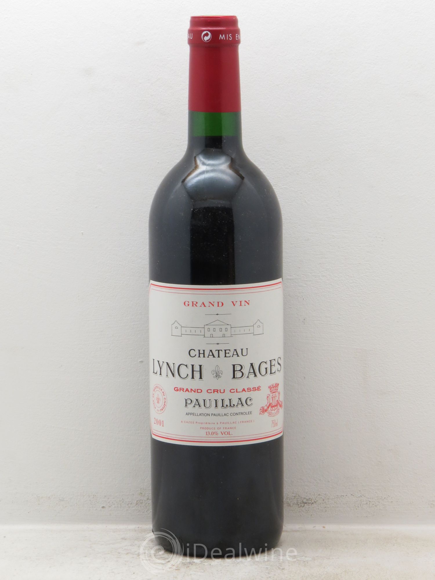 Château Lynch Bages 5ème Grand Cru Classé 2001 - Lot de 1 bouteille - 0