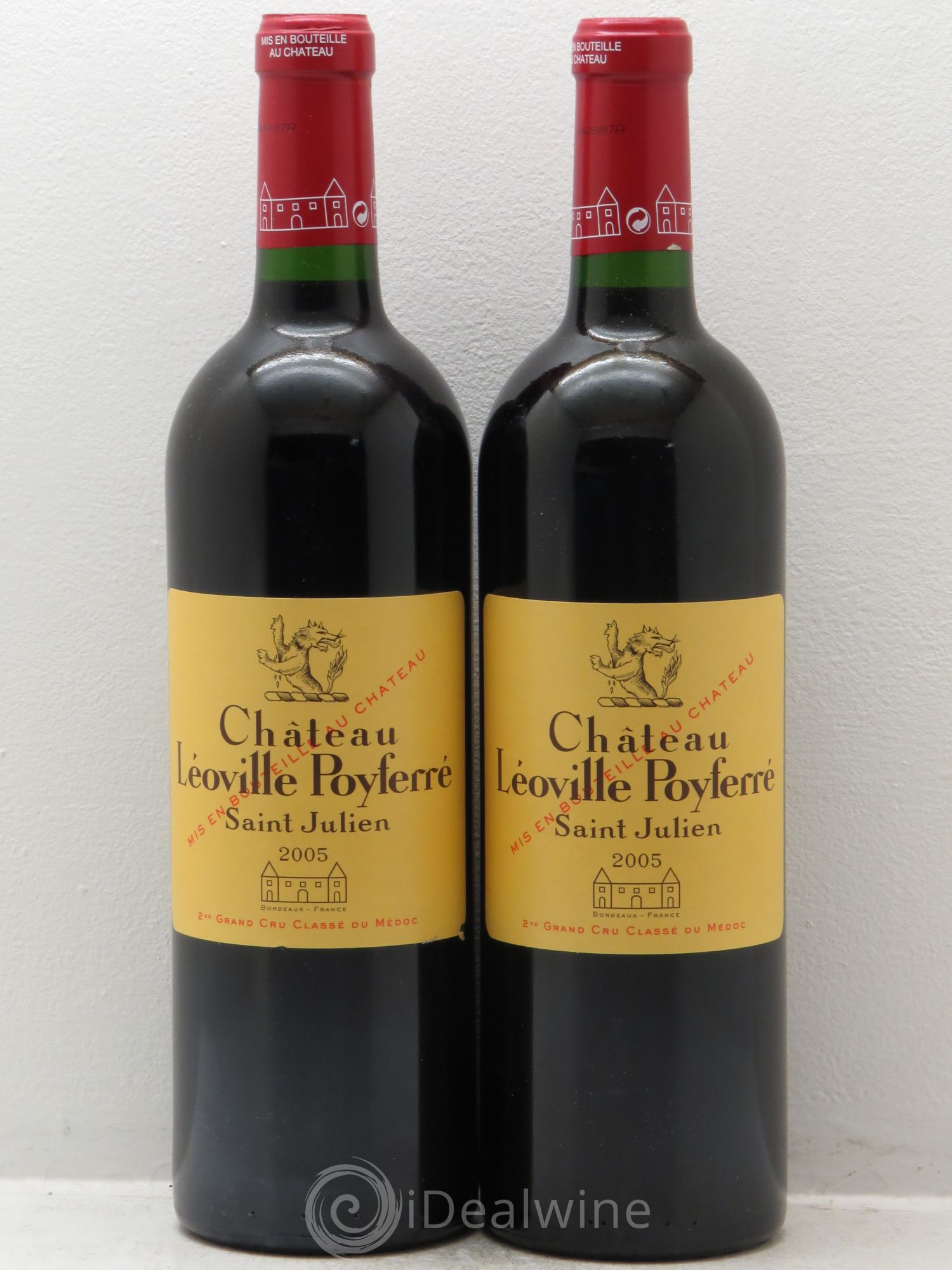 Château Léoville Poyferré 2ème Grand Cru Classé 2005 - Lot de 2 bouteilles - 0