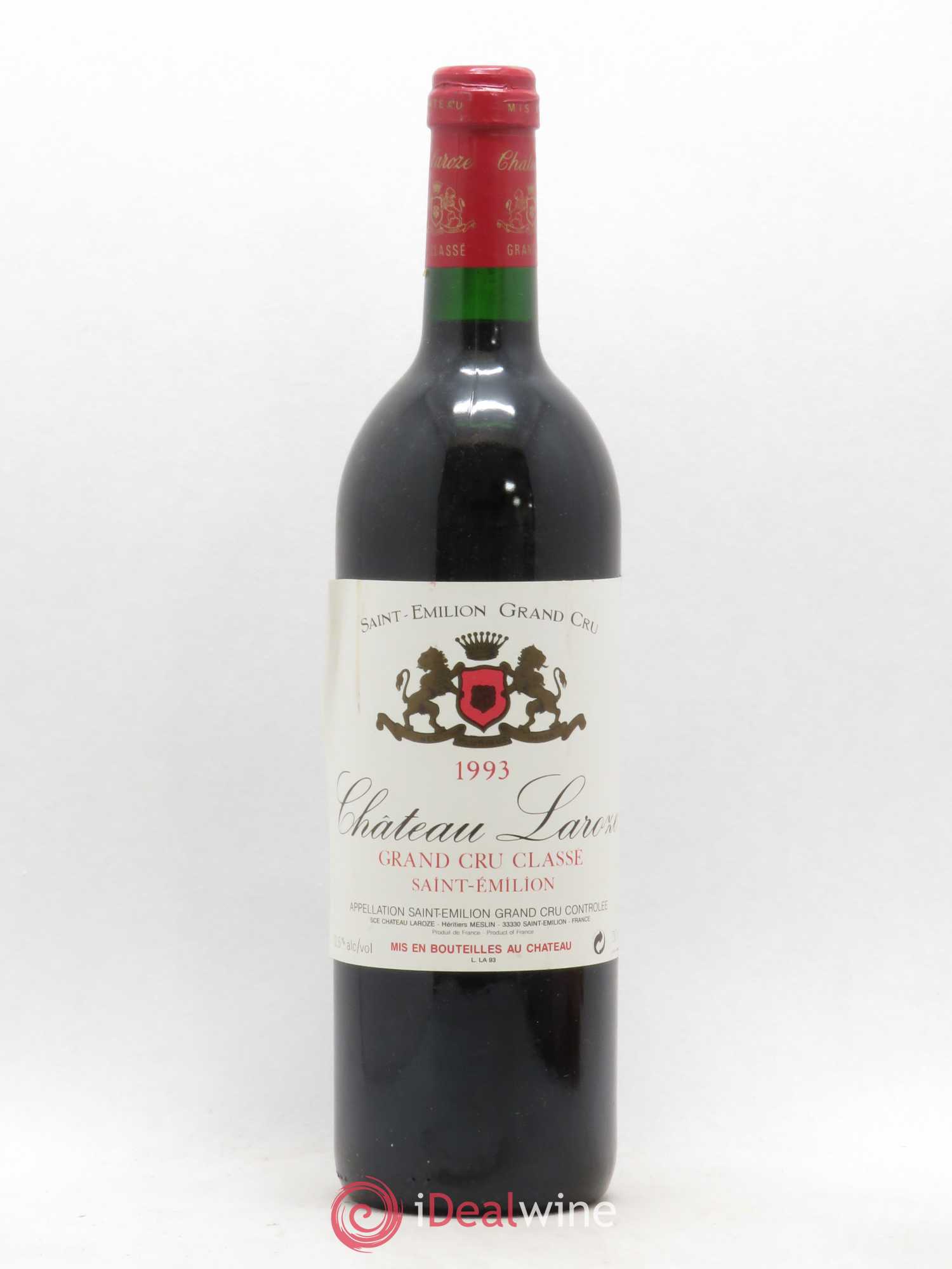 Château Laroze Grand Cru Classé (sans prix de réserve) 1993 - Lot de 1 bouteille - 0