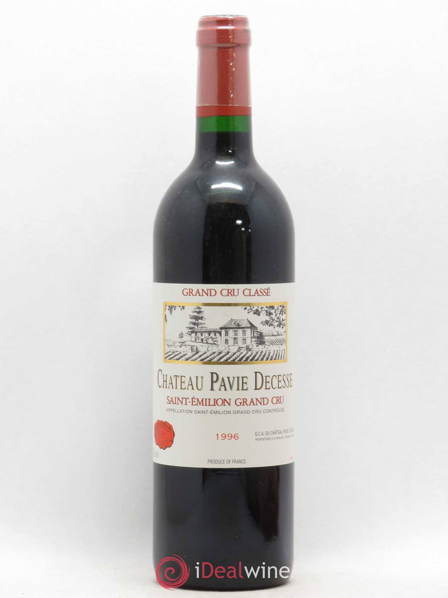 Château Pavie Decesse Grand Cru Classé 1996 - Lot de 1 bouteille - 0