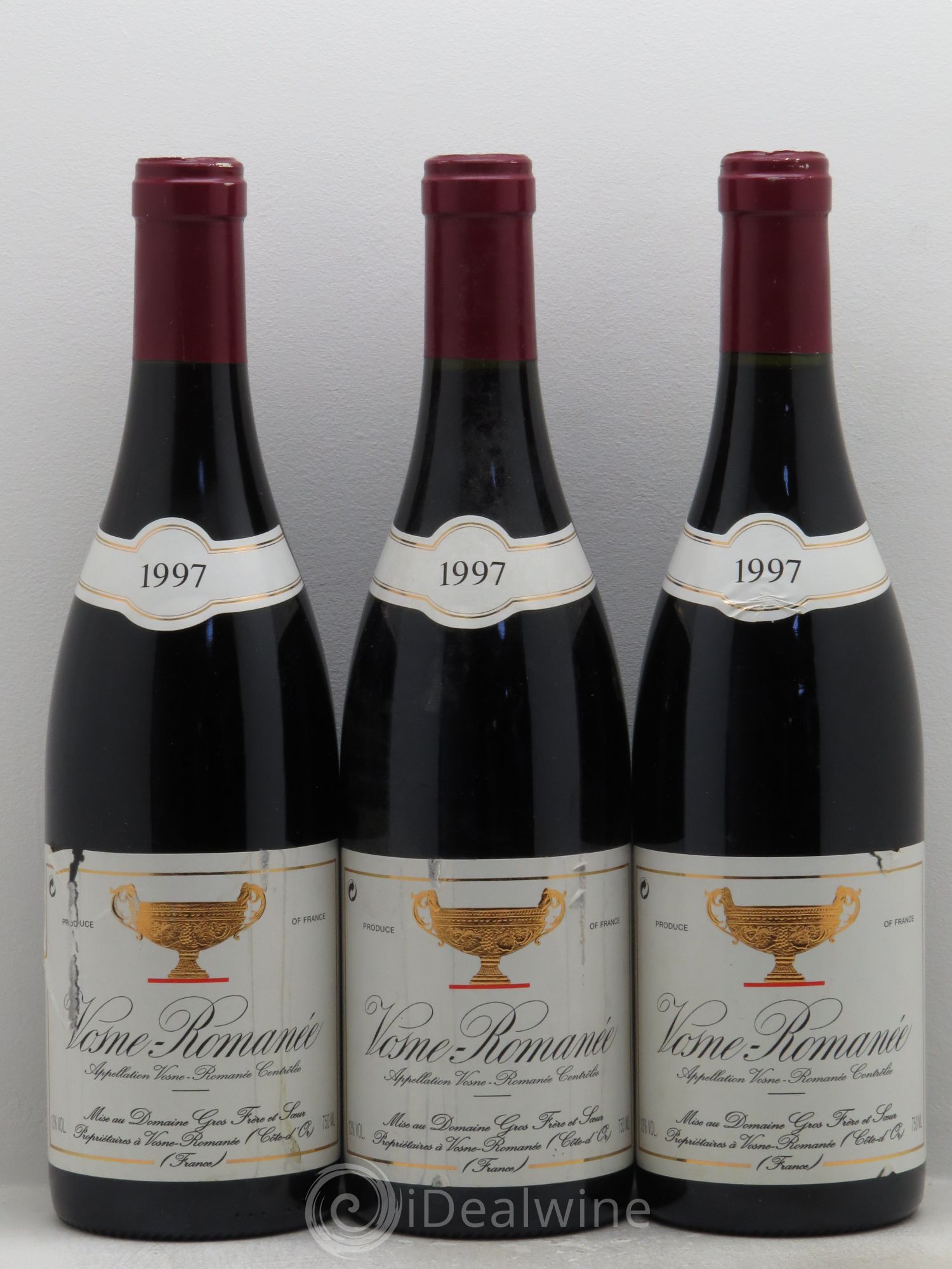 Vosne-Romanée Domaine Gros Frère et Soeur 1997 - Posten von 3 Flaschen - 0