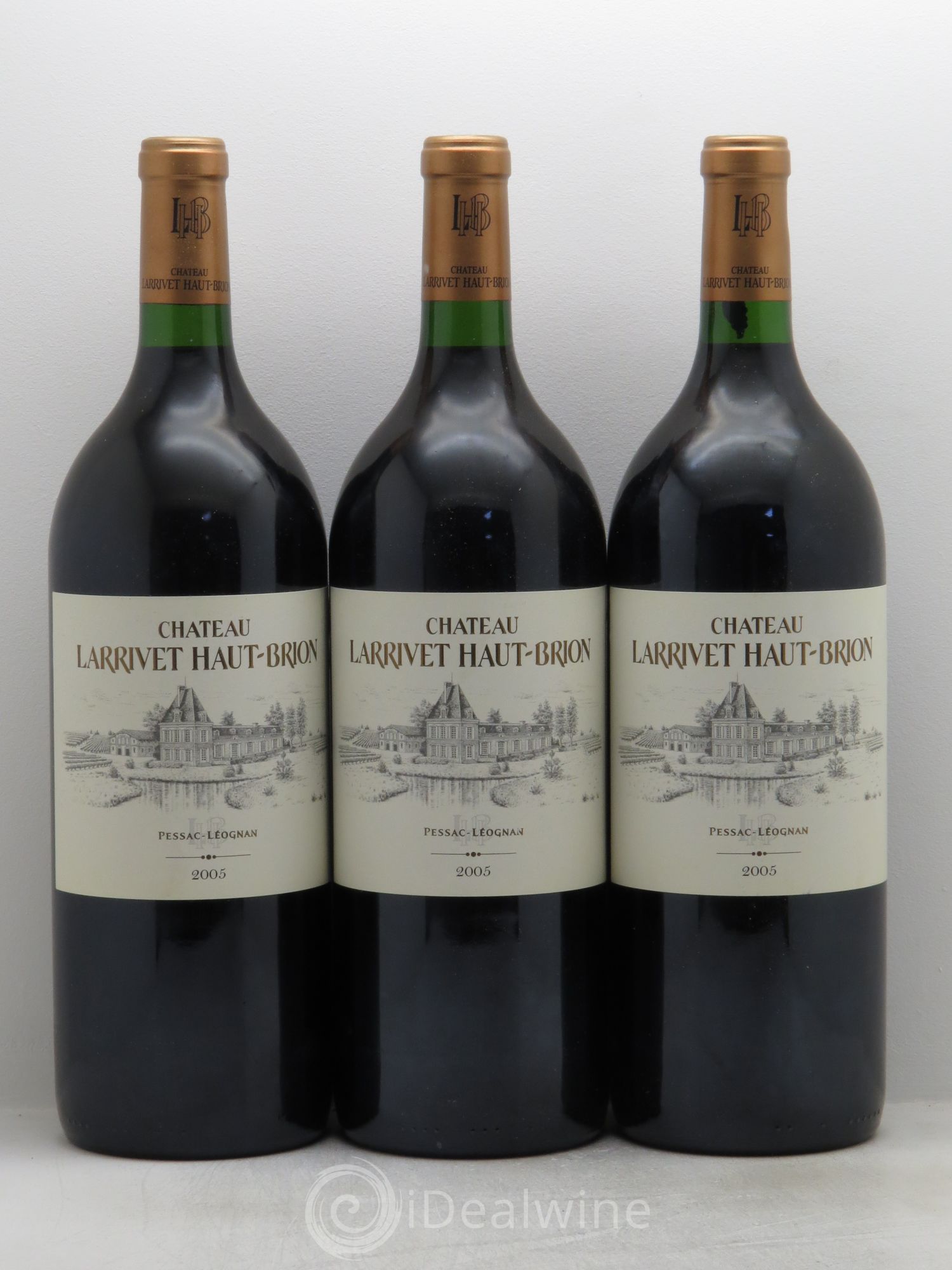 Château Larrivet Haut-Brion 2005 - Lot de 3 magnums - 0