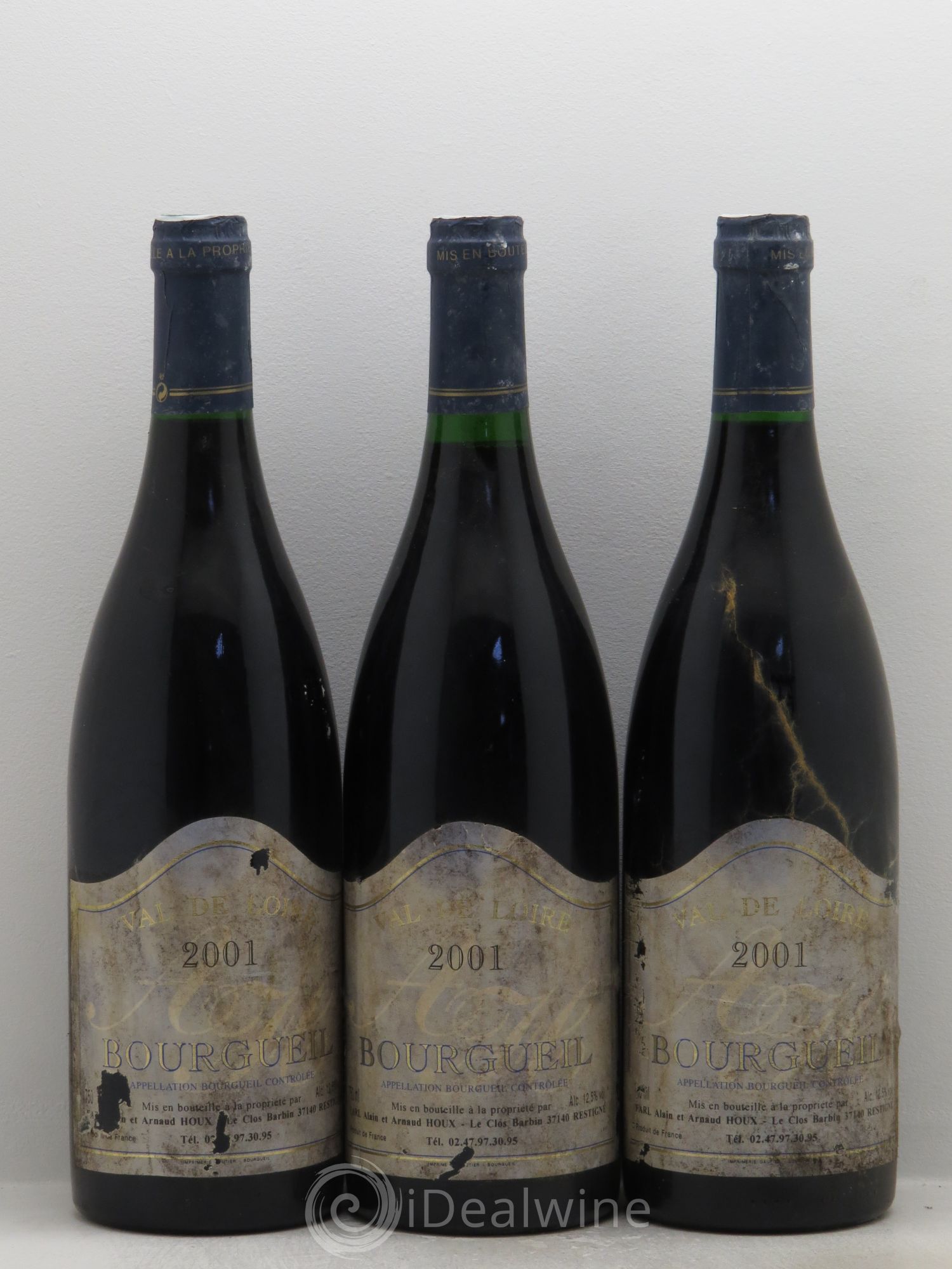 Bourgueil Houx (sans prix de réserve) 2001 - Posten von 3 Flaschen - 0