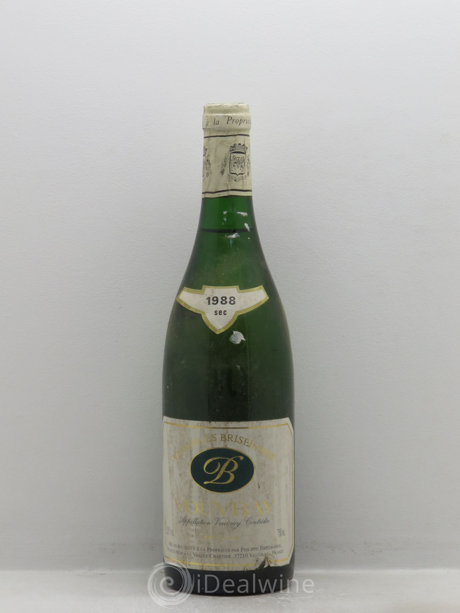 Vouvray Brisbare (sans prix de réserve) 1988 - Posten von 1 Flasche - 0