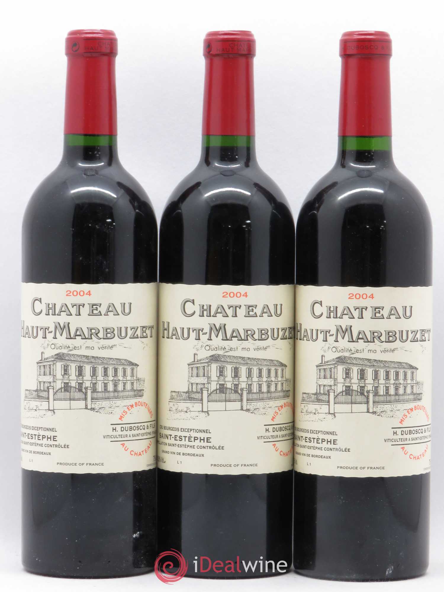 Château Haut Marbuzet 2004 - Lot de 3 bouteilles - 0