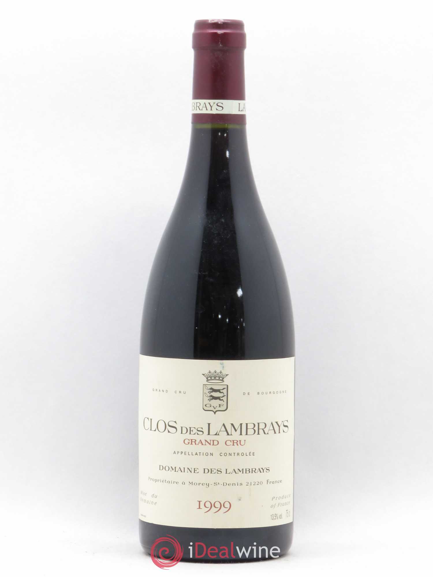 Clos des Lambrays Grand Cru Domaine des Lambrays 1999 - Lot de 1 bouteille - 0