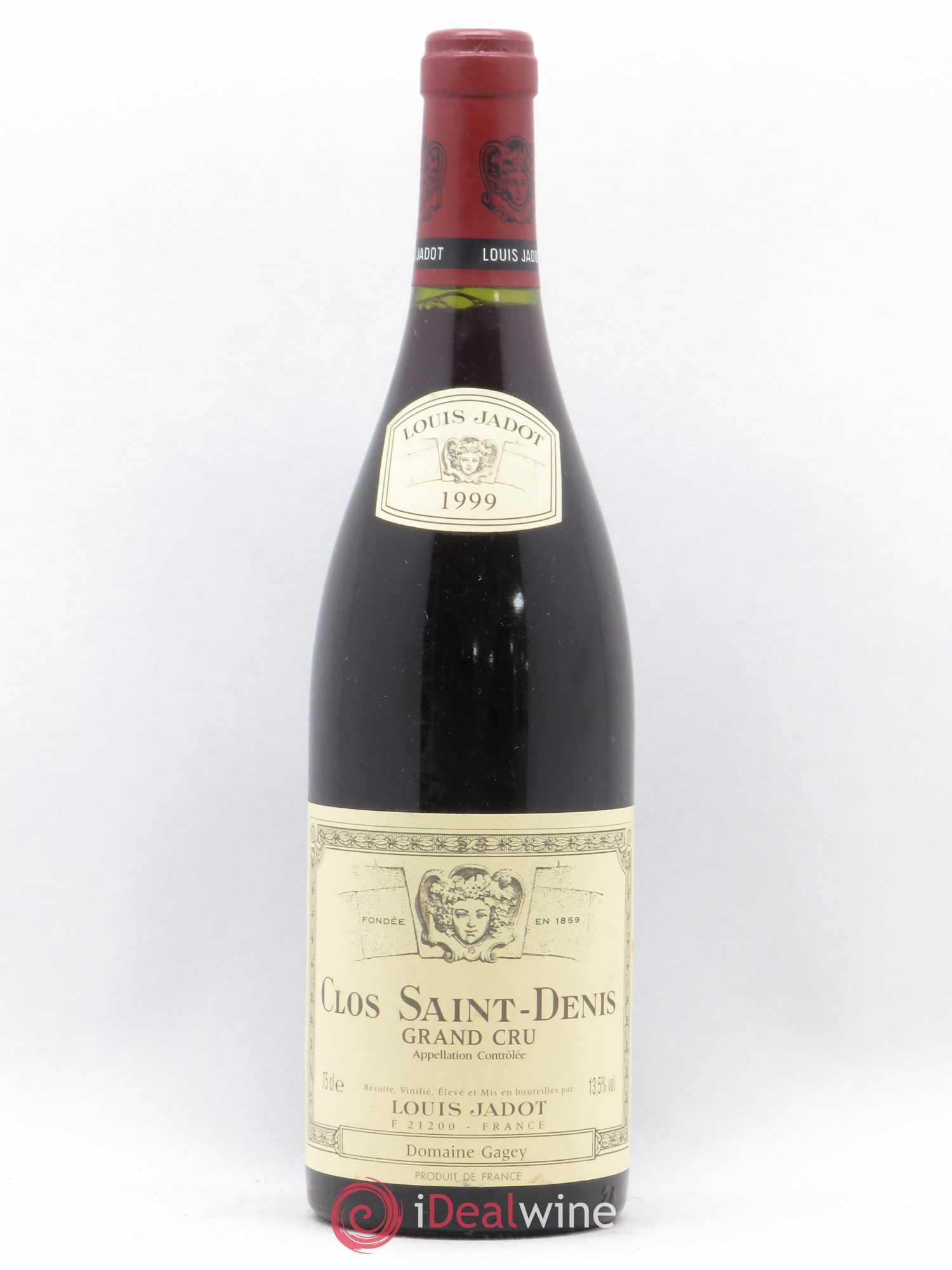 Clos Saint-Denis Grand Cru Maison Louis Jadot 1999 - Lot de 1 bouteille - 0