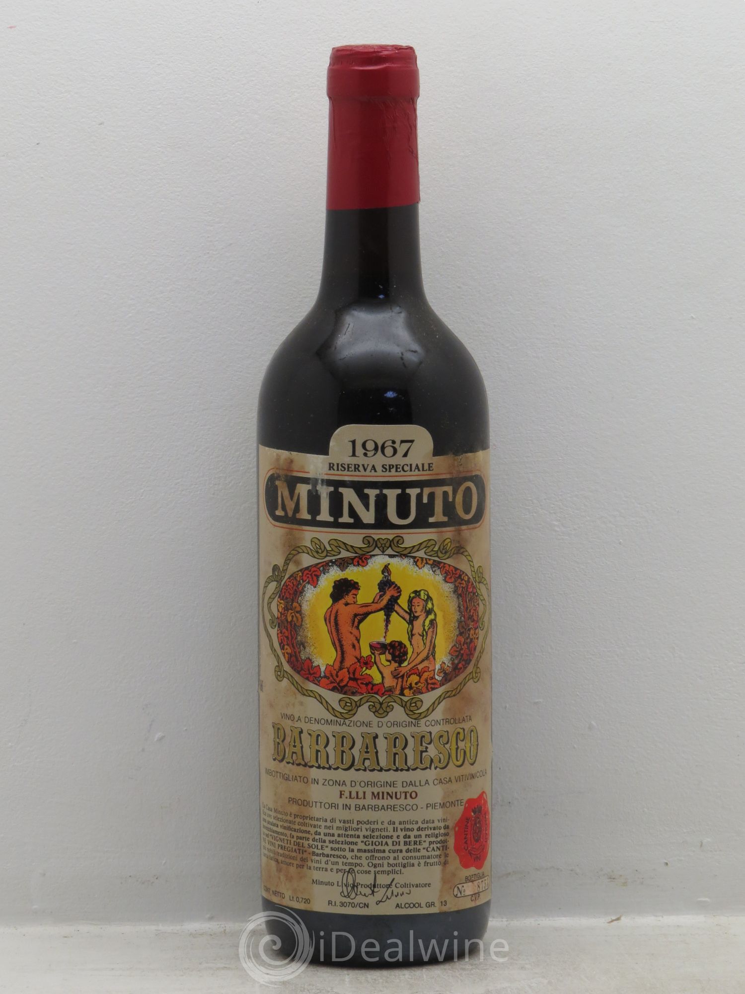 Barbaresco DOCG Minuto Reserve Speciale 1967 - Posten von 1 Flasche - 0