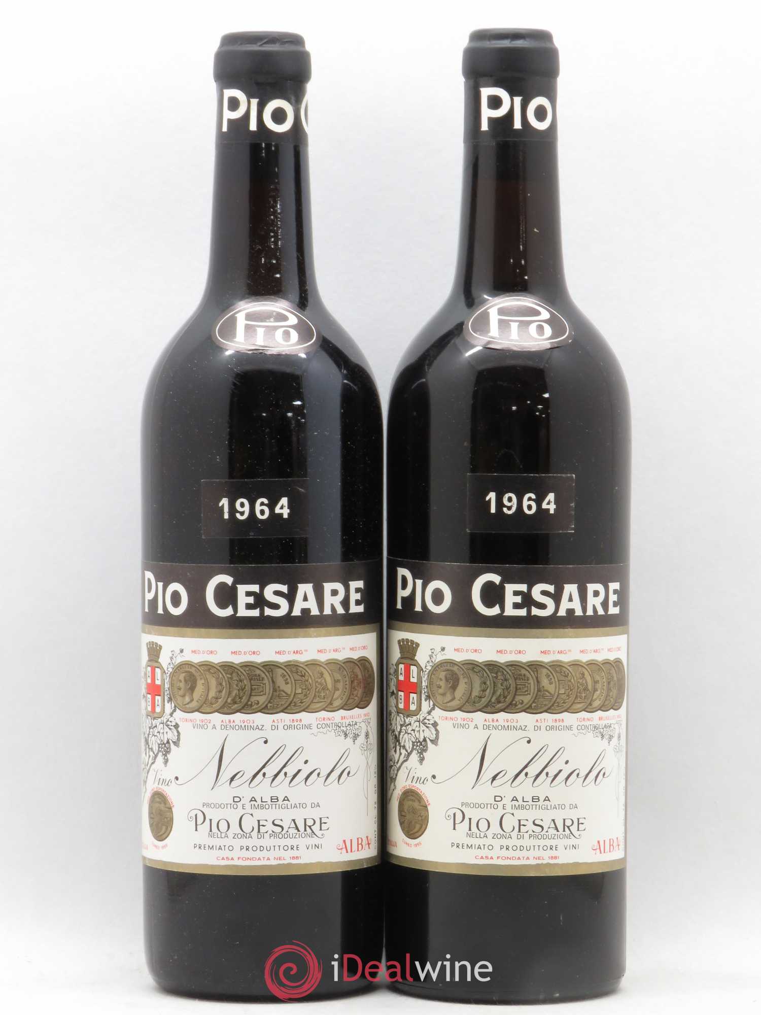 Italie Nebbiolo d'Alba Pio Cesare 1964 - Lot de 2 bouteilles - 0