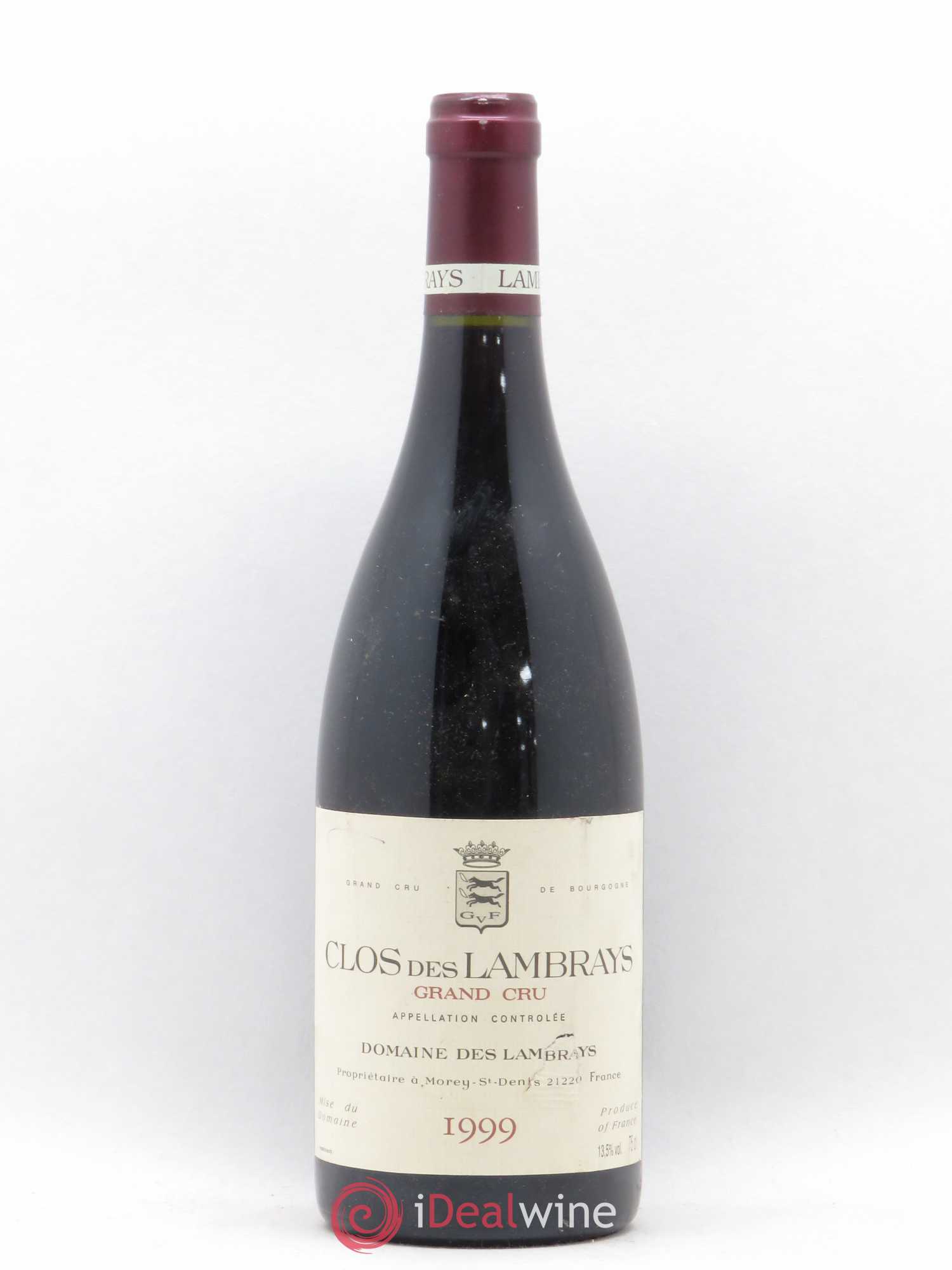 Clos des Lambrays Grand Cru Domaine des Lambrays 1999 - Lot de 1 bouteille - 0