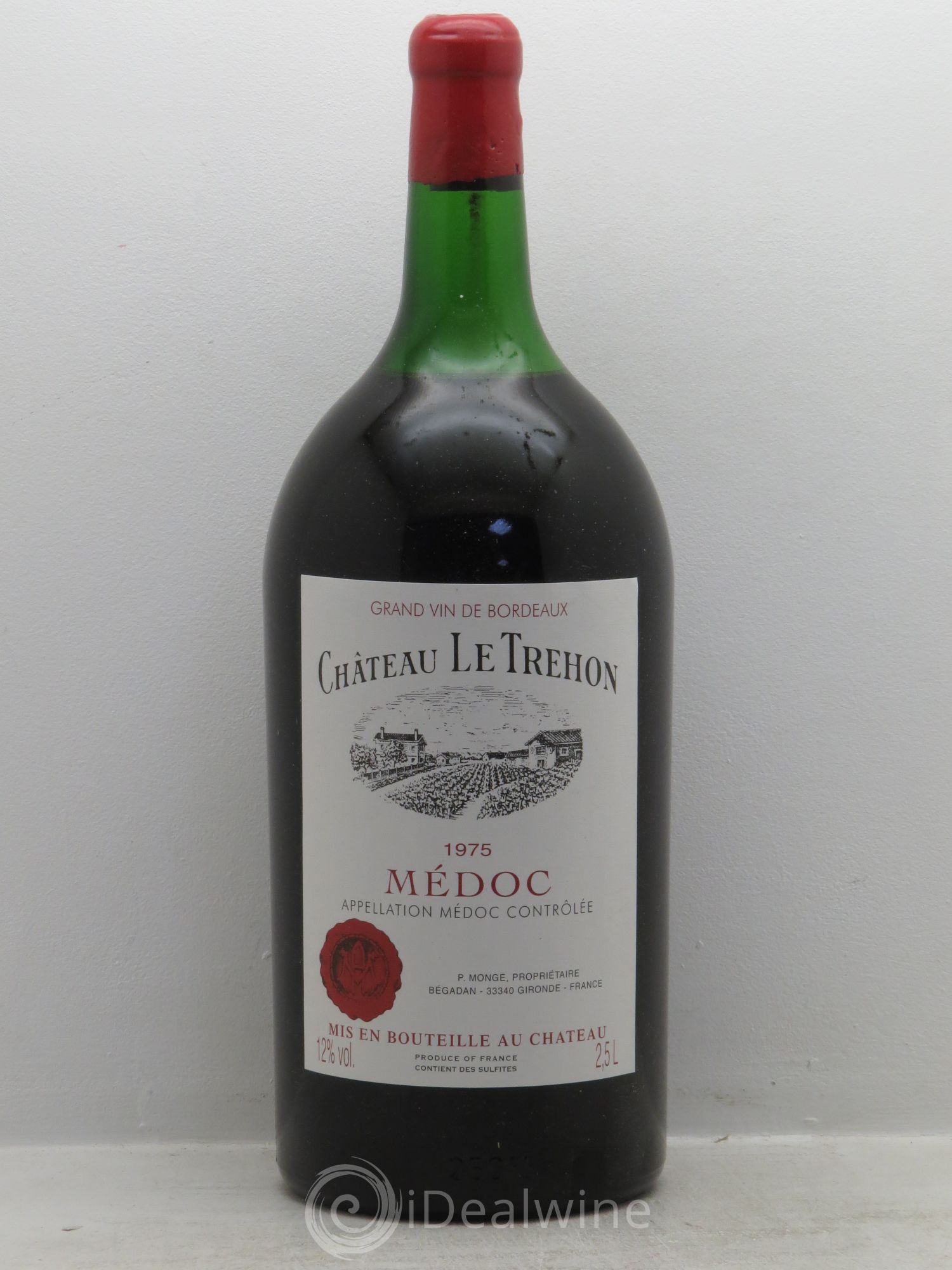 Médoc Le Tréhon (2.5l) 1975 - Posten von 1 Doppel-Magnum - 0